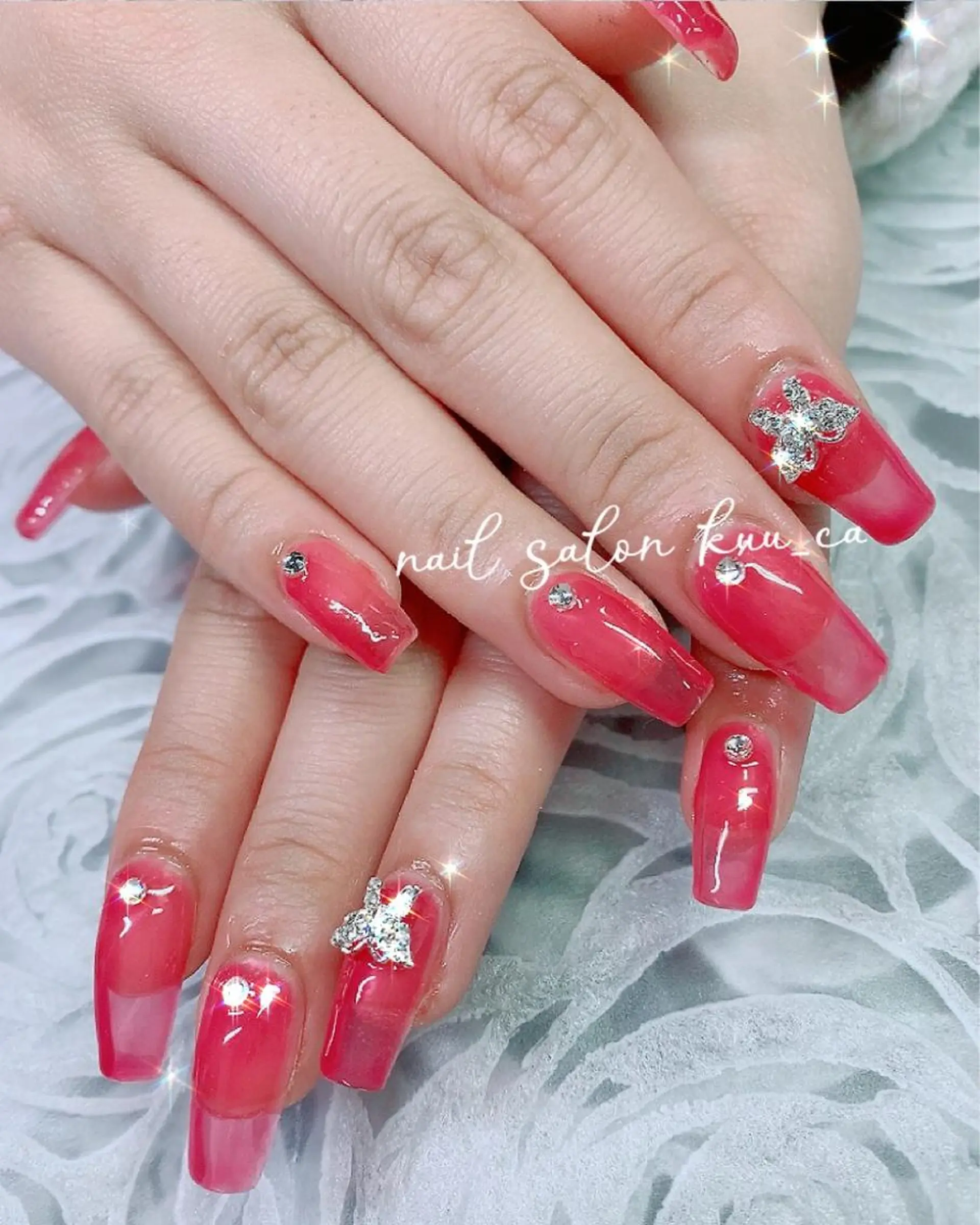 ネイル ワンカラーネイル ハンドネイル nail salon kuu_caのネイルデザイン