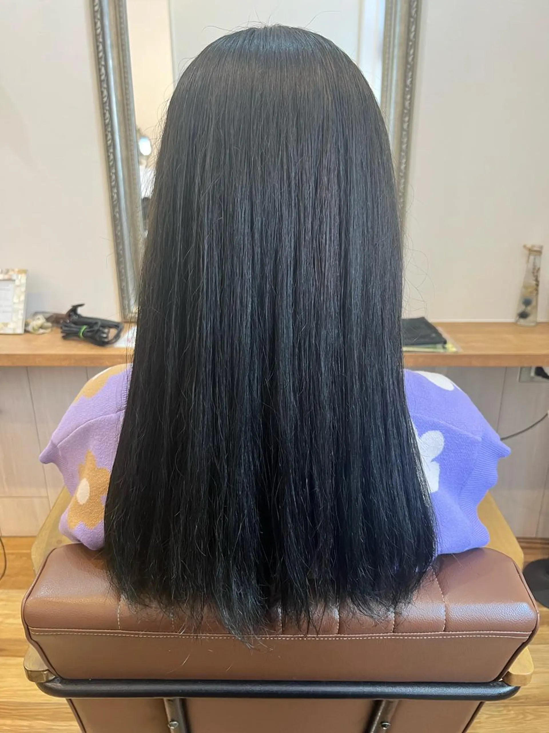 ロング カラー 黒髪 インナーカラー 🐰ハイトーンカラー 畠山　渡🐰のヘアスタイル