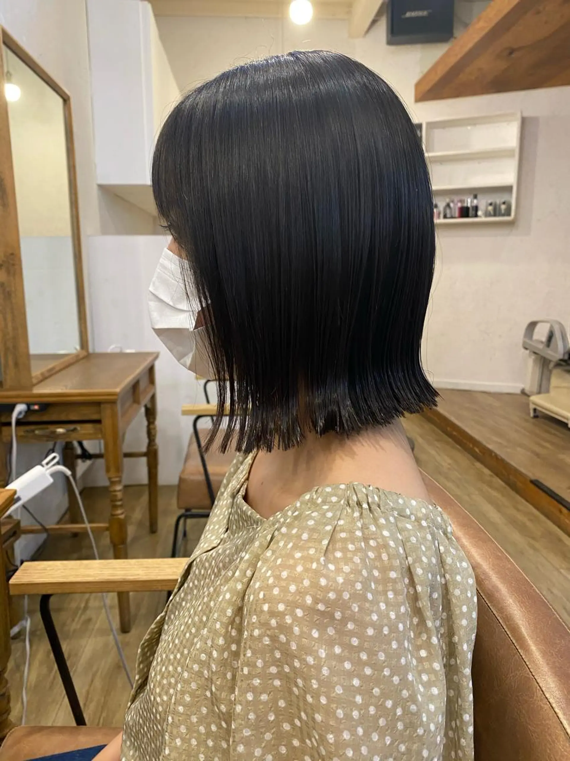 ミディアム パーマ、髪質改善 菊地美月のヘアスタイル