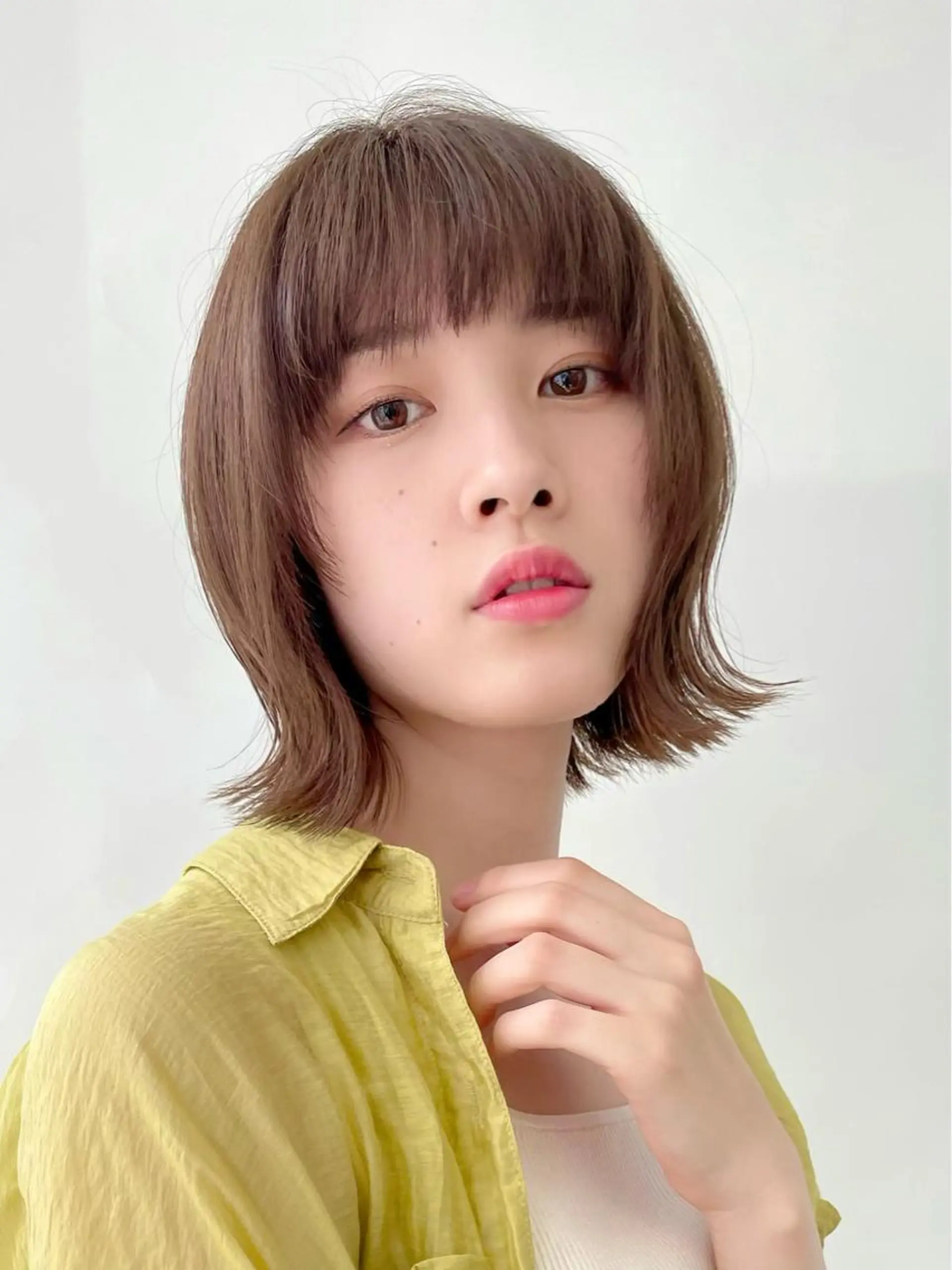 ミディアム カラー 笠原 健人のヘアスタイル