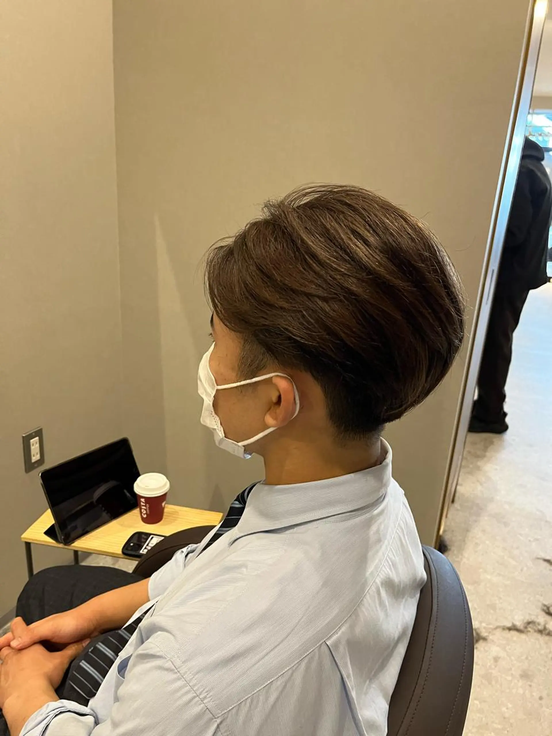 ショート メンズ メンズハイライト ツーブロック ハイライト Argo mikiのヘアスタイル