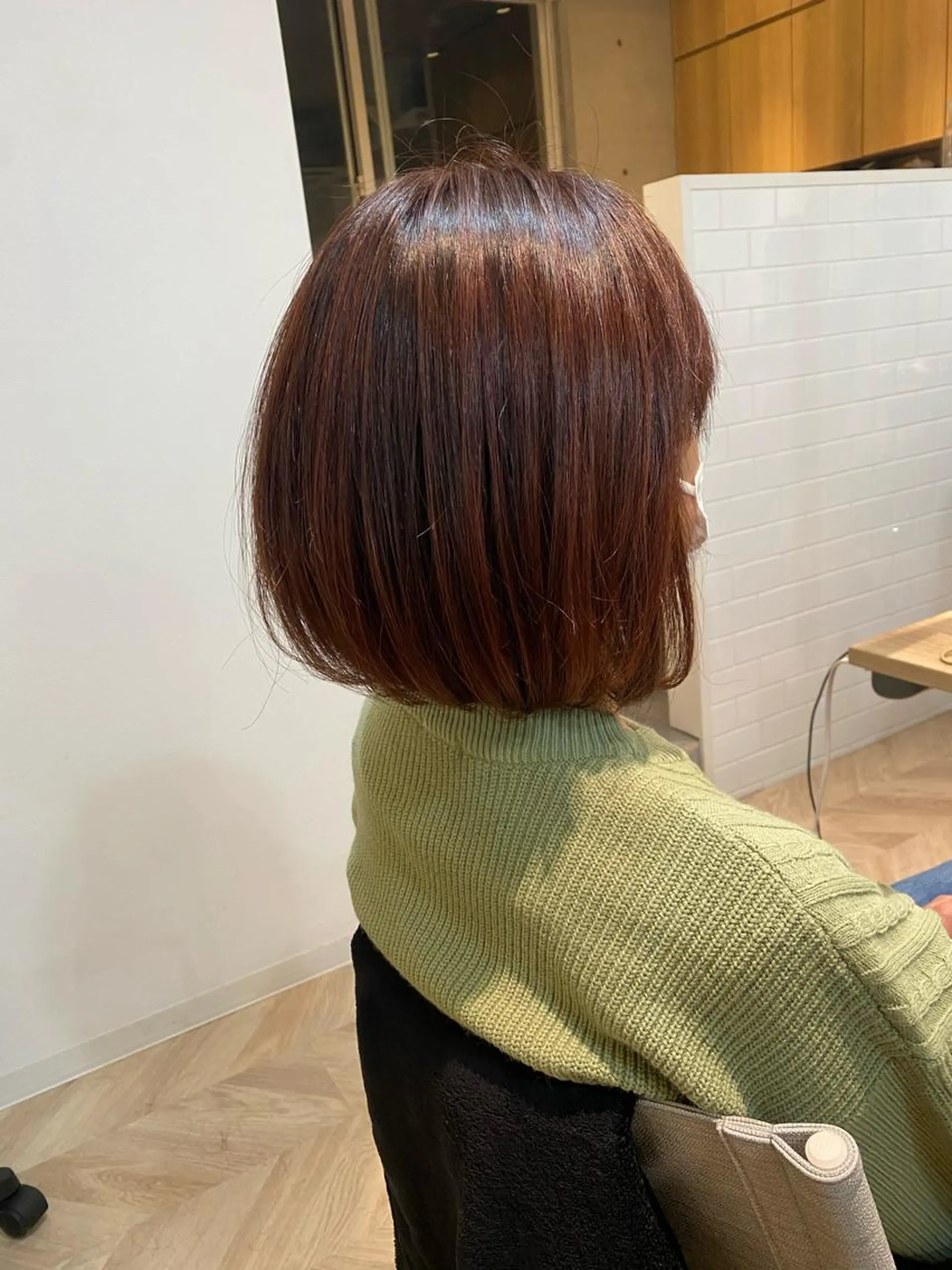 ミディアム ボブ 似合わせカット カット ヘアカラー トリートメント 西山 恵太郎のヘアスタイル
