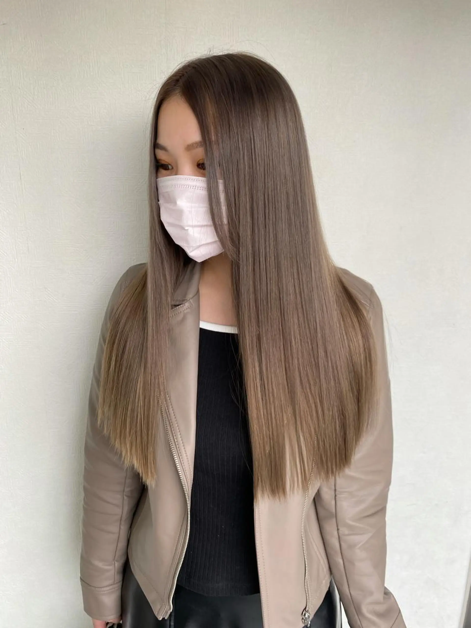 ロング カラー ベージュカラー いち かのヘアスタイル