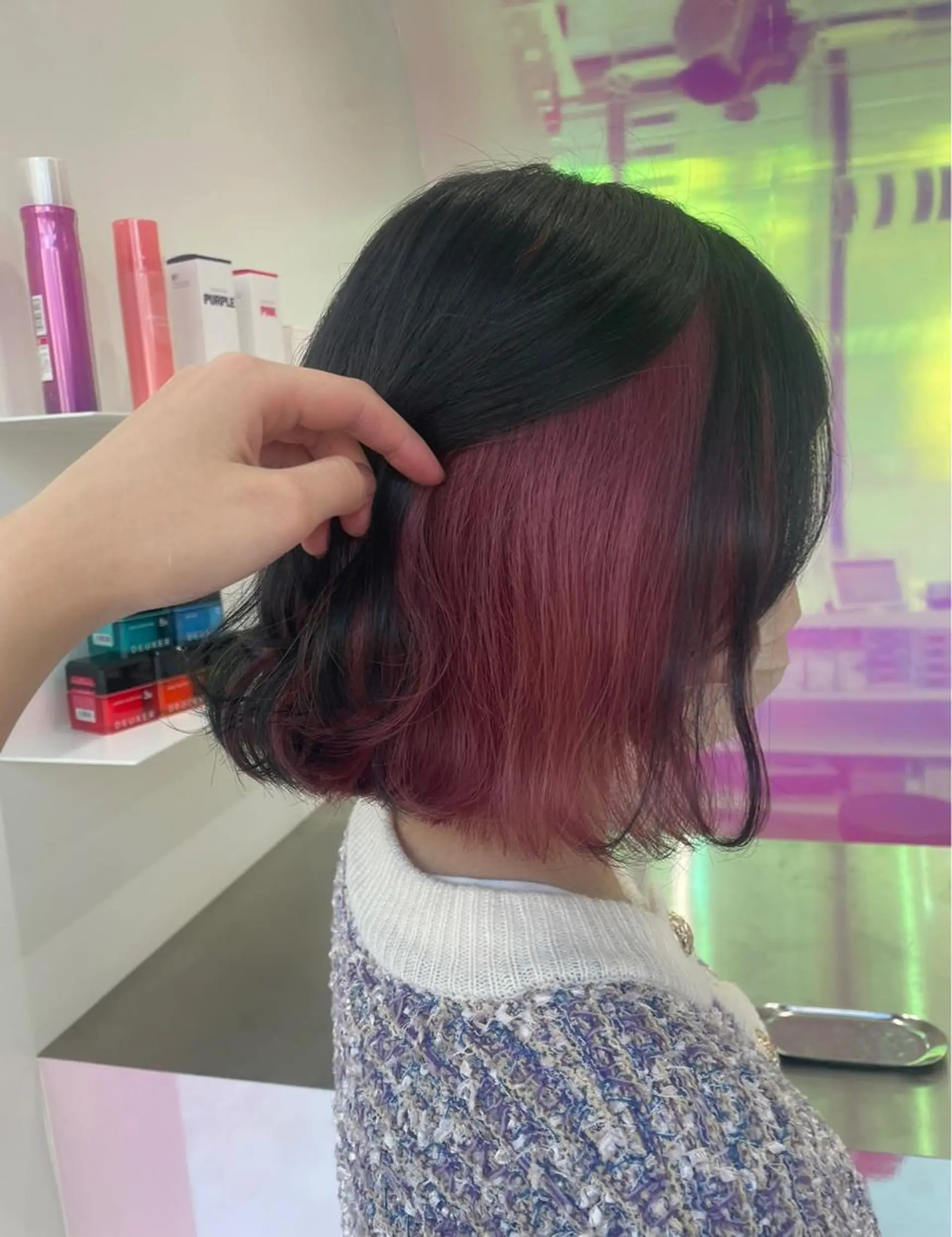 ロング カラー ヘアカラー トリートメント ヘッドスパ ヘアセット ❄️THEATER 透明感カラー❄️のヘアスタイル