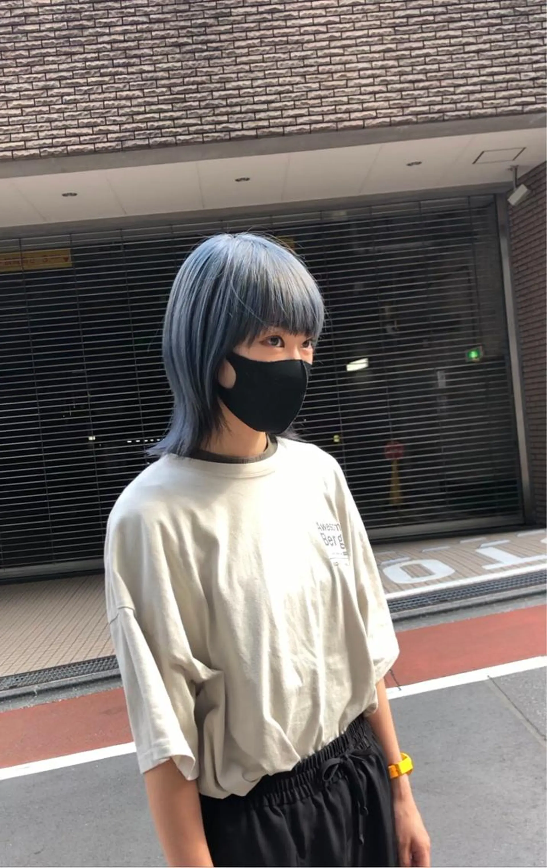 ミディアム ウルフカット ヘアカラー 🌸ハイトーン 新田　廉 🌸のヘアスタイル