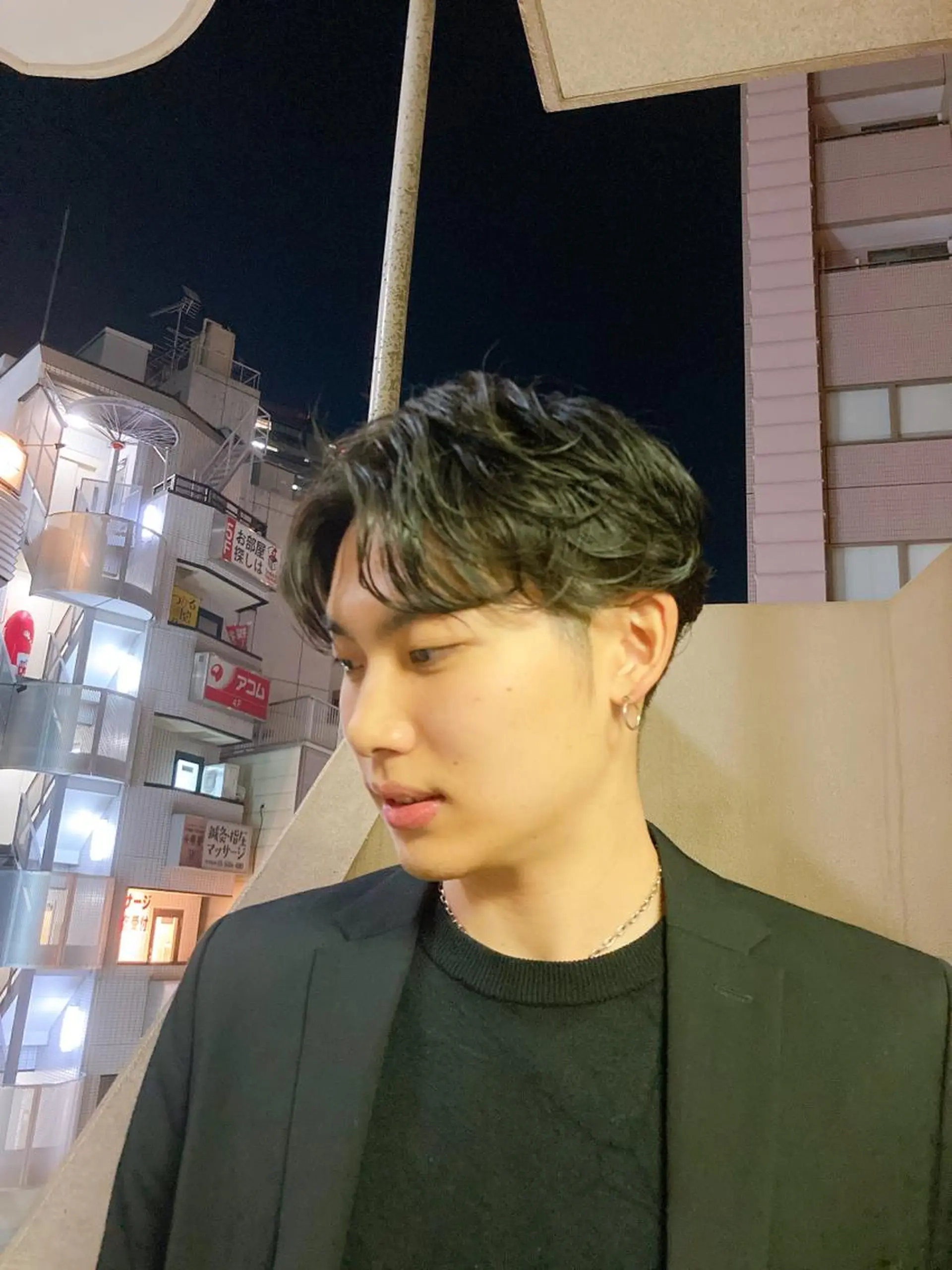 ミディアム パーマ ミディアムパーマ proud private hair salon田町所属・ガンバレ原田 航海のヘアスタイル