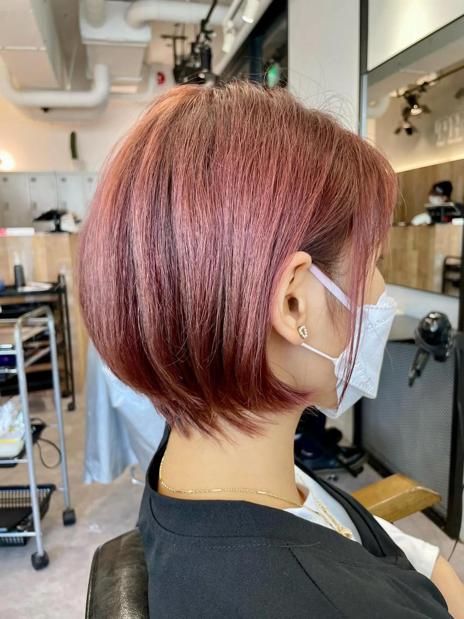 ショート カラー ヘアカラー トリートメント 色気レイヤー& ショートはお任せ🌟のヘアスタイル