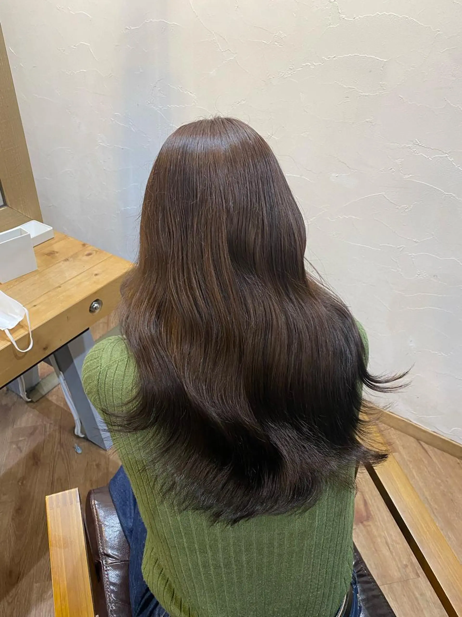 ロング カラー ヘアカラー トリートメント 縮毛矯正/髪質改善 予約はリクエストからのヘアスタイル