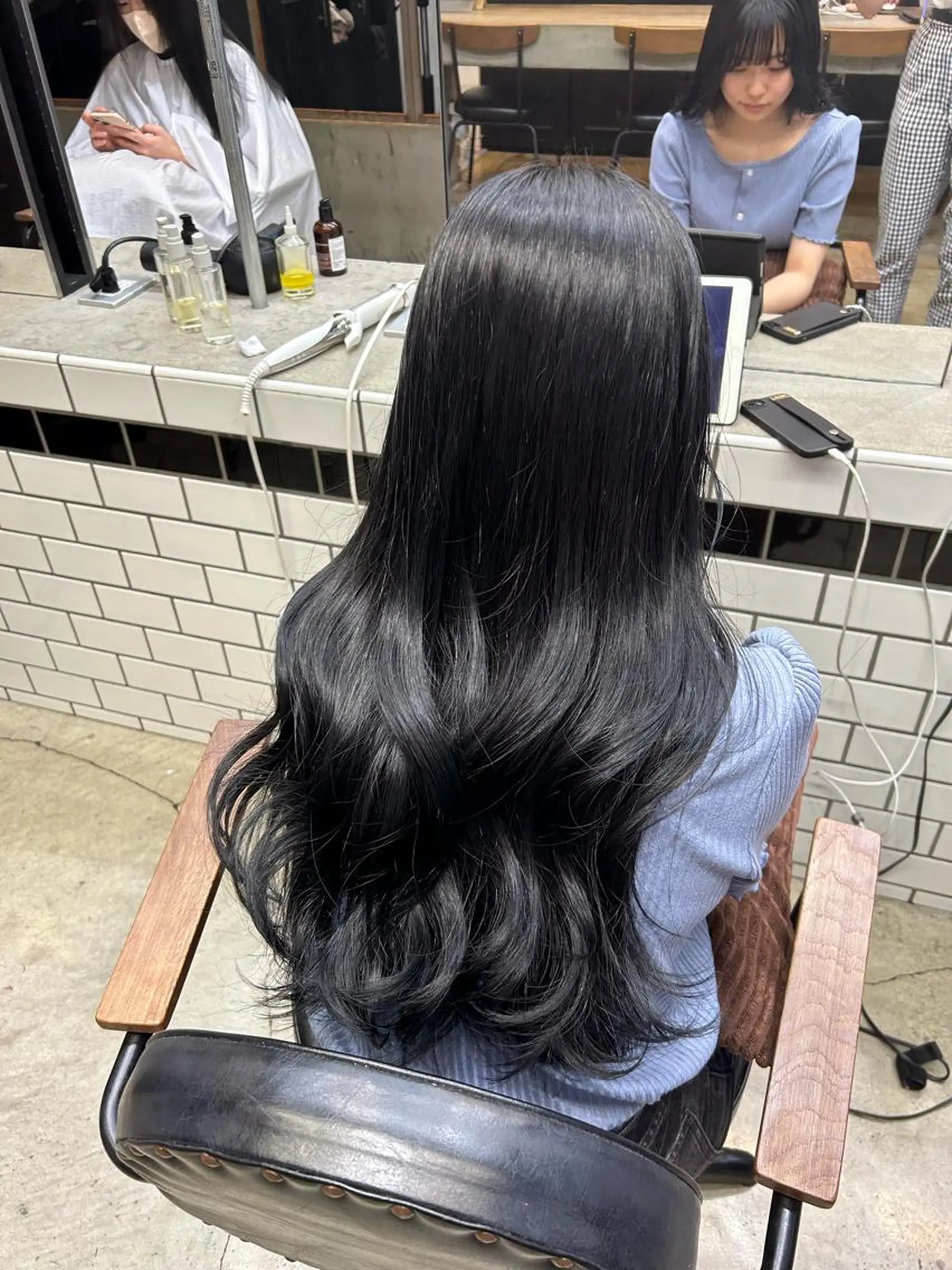 ロング カラー 🌷ラベンダーピンク 顔まわり🌷ねいろのヘアスタイル