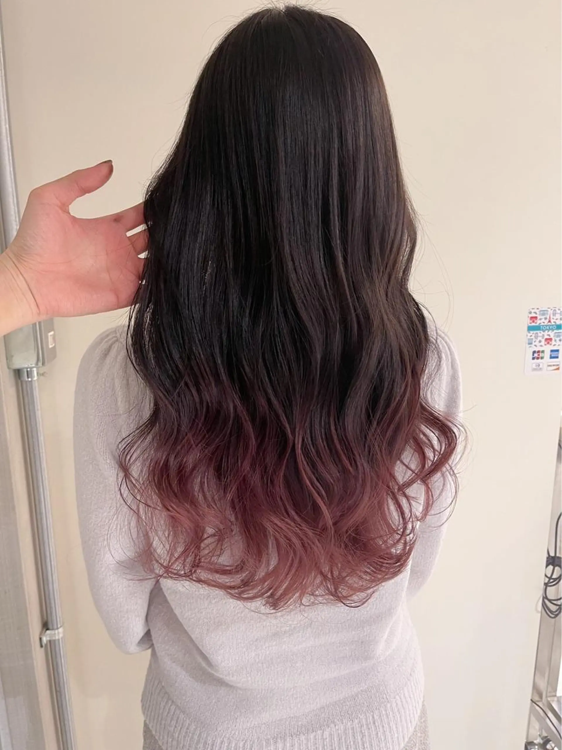 セミロング カラー グラデーションカラー ピンクカラー 【公式】amble luxe池袋東口🩷のヘアスタイル