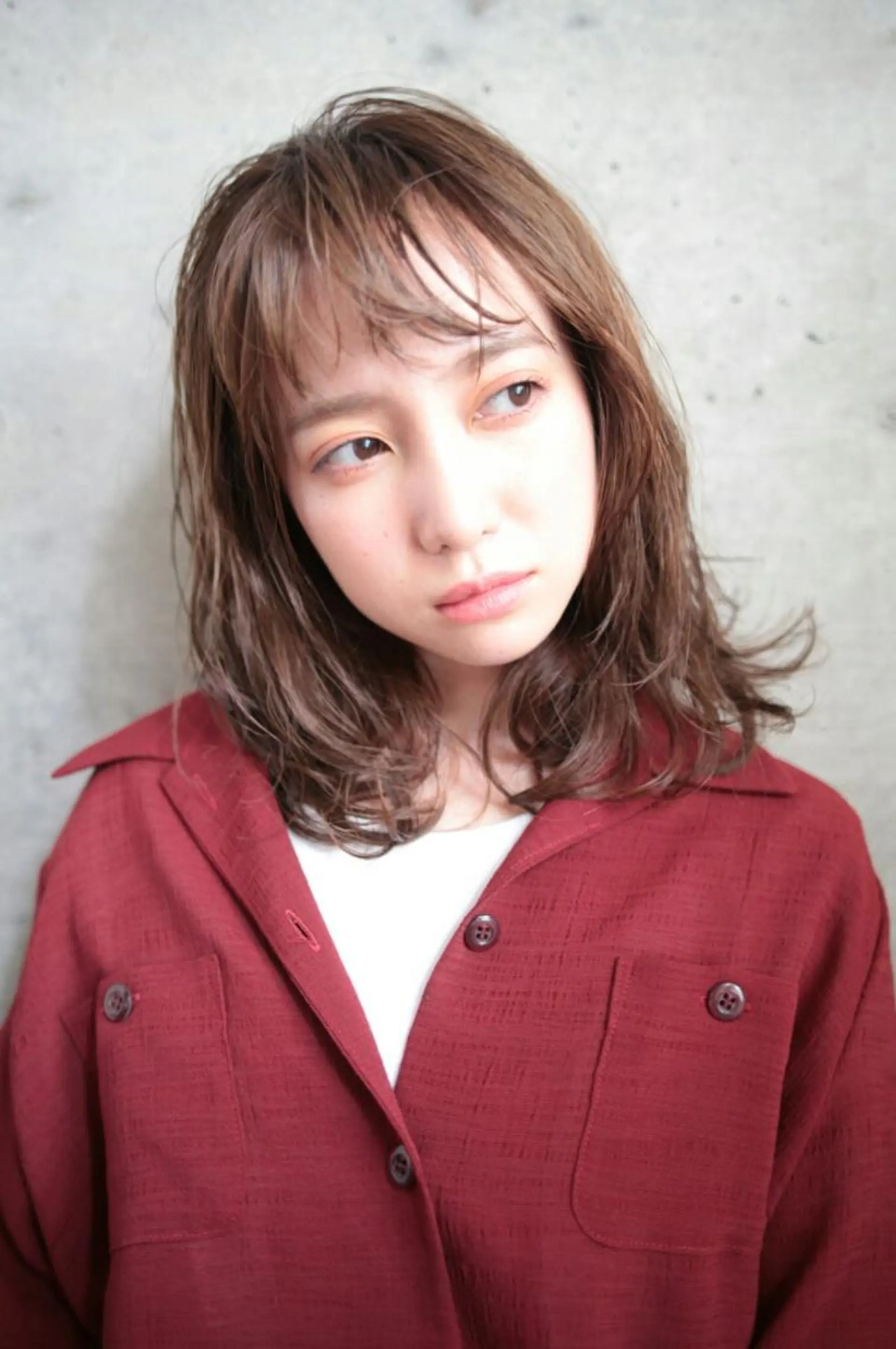 ミディアム カット パーマ 小田川 竜也のヘアスタイル