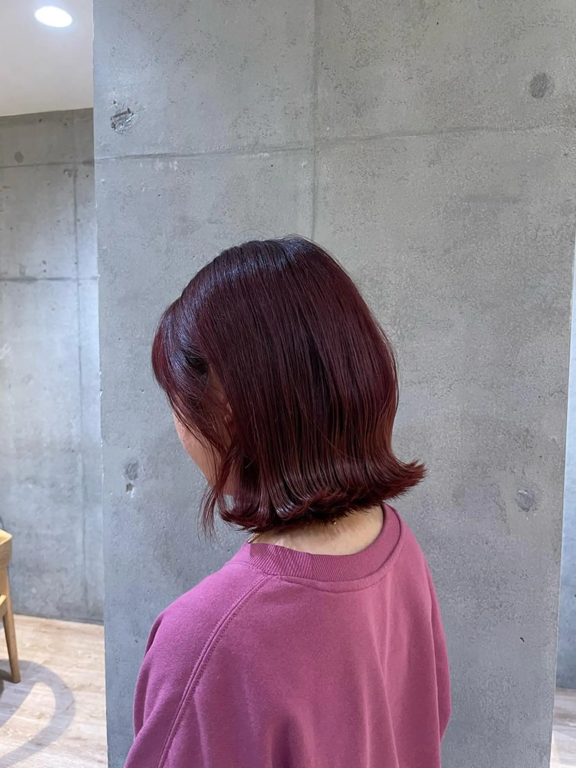 ショート カラー ボルドーカラー 🐣Say.ree ひらいで ななみ🐣のヘアスタイル