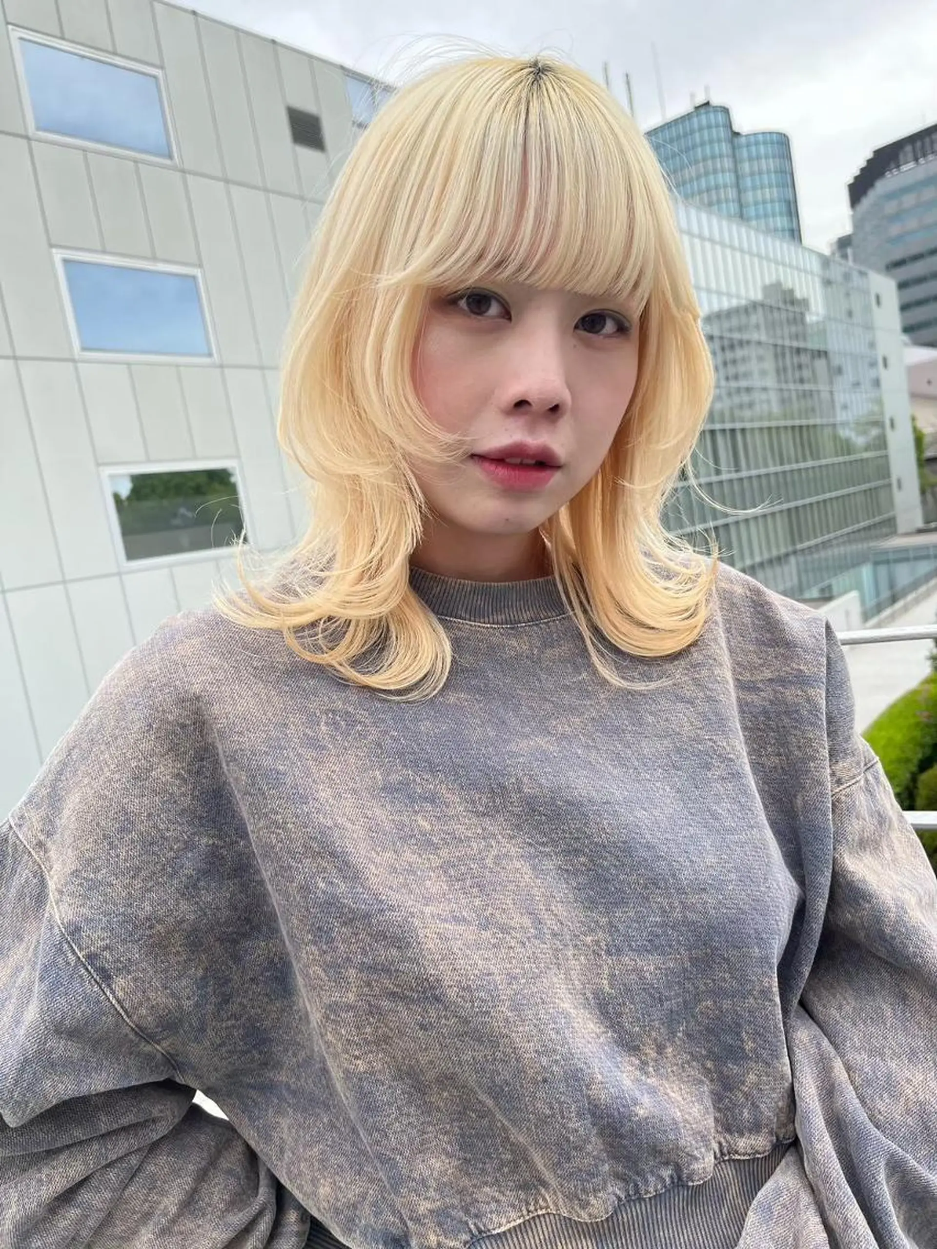 カラー 透明感🌟うる艶韓国 ハイトーン/渋谷のヘアスタイル