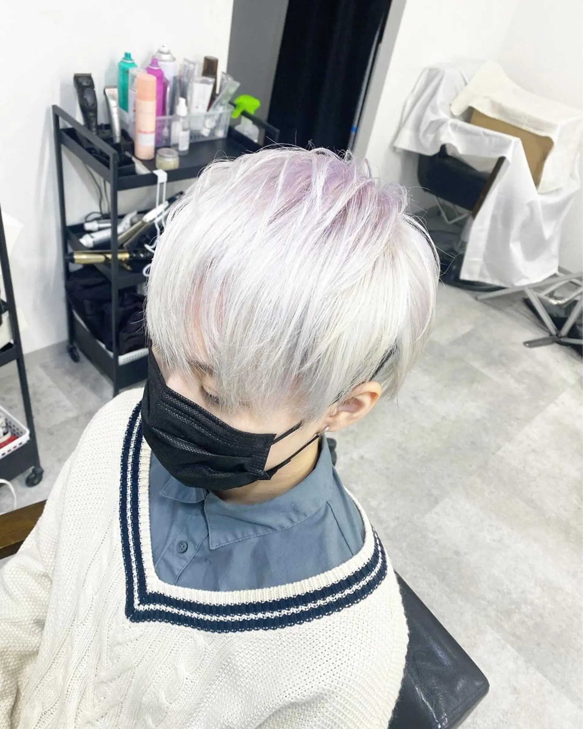 ショート カラー ブリーチ パーソナルカラー診断 ホワイトカラー美座尊のその他イメージ