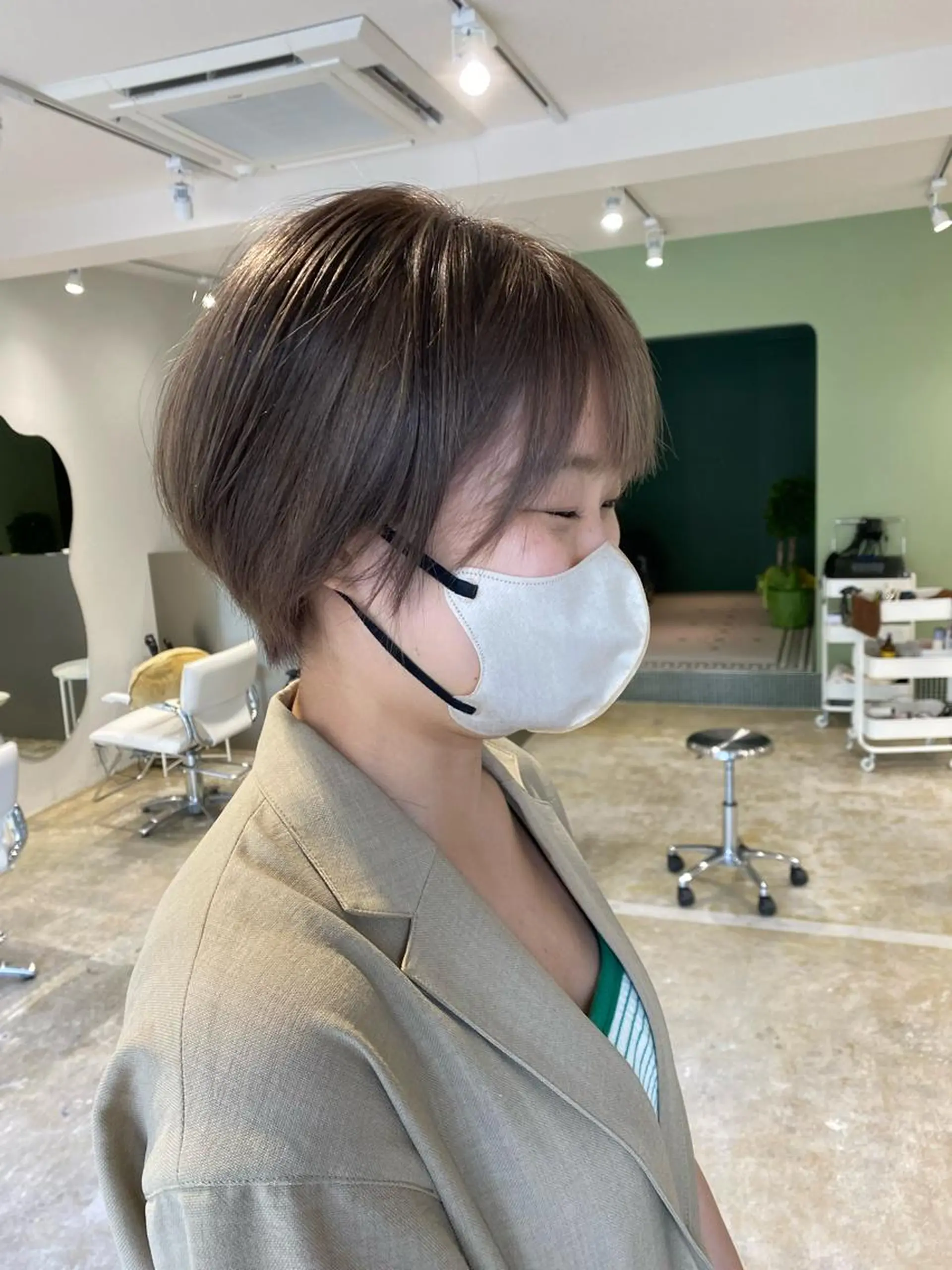 ショート Sabby氏川洸希 パーマのヘアスタイル