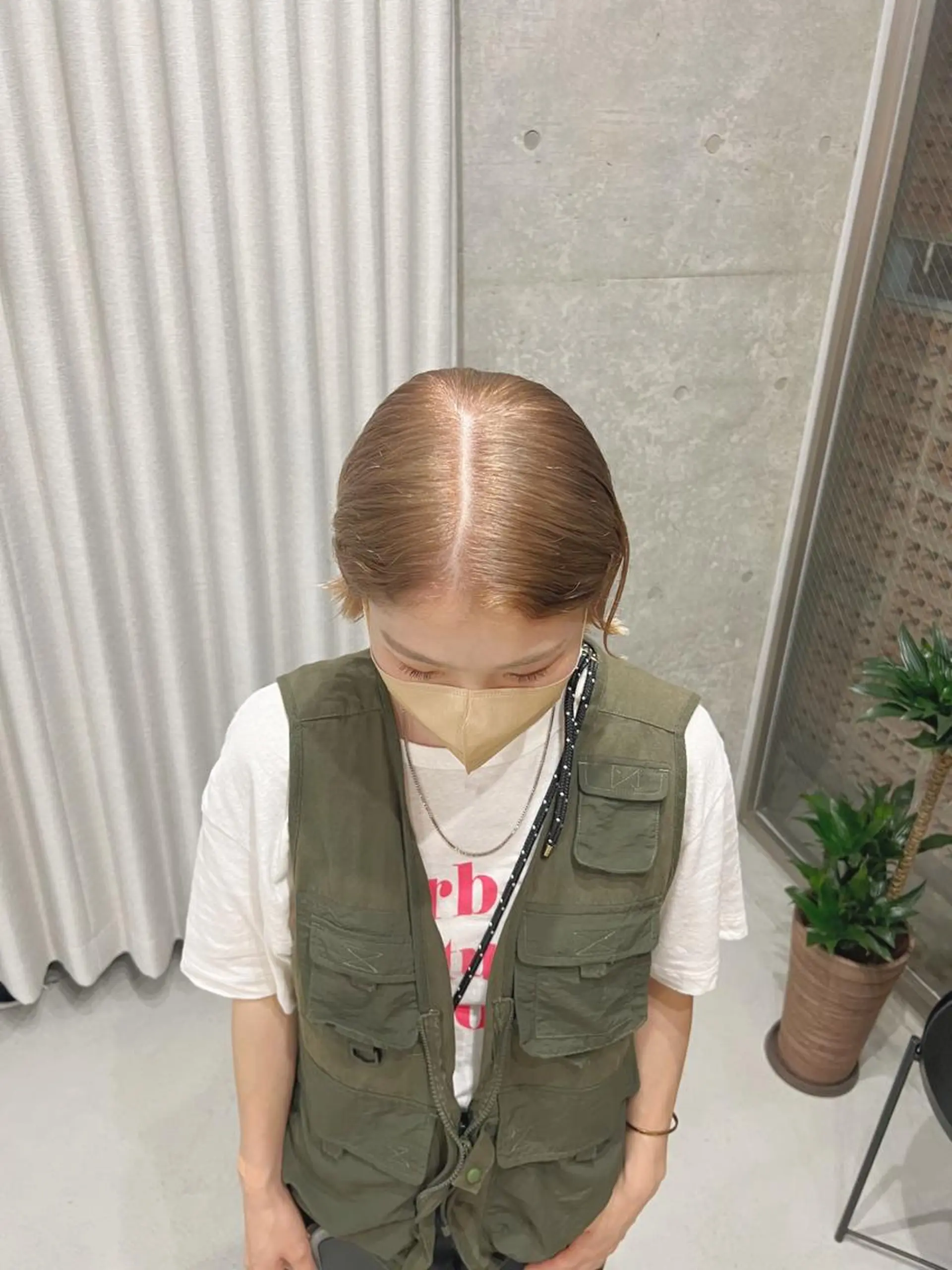 カラー ボブパーマコテ巻き風 パーマNo1深江秀平のヘアスタイル