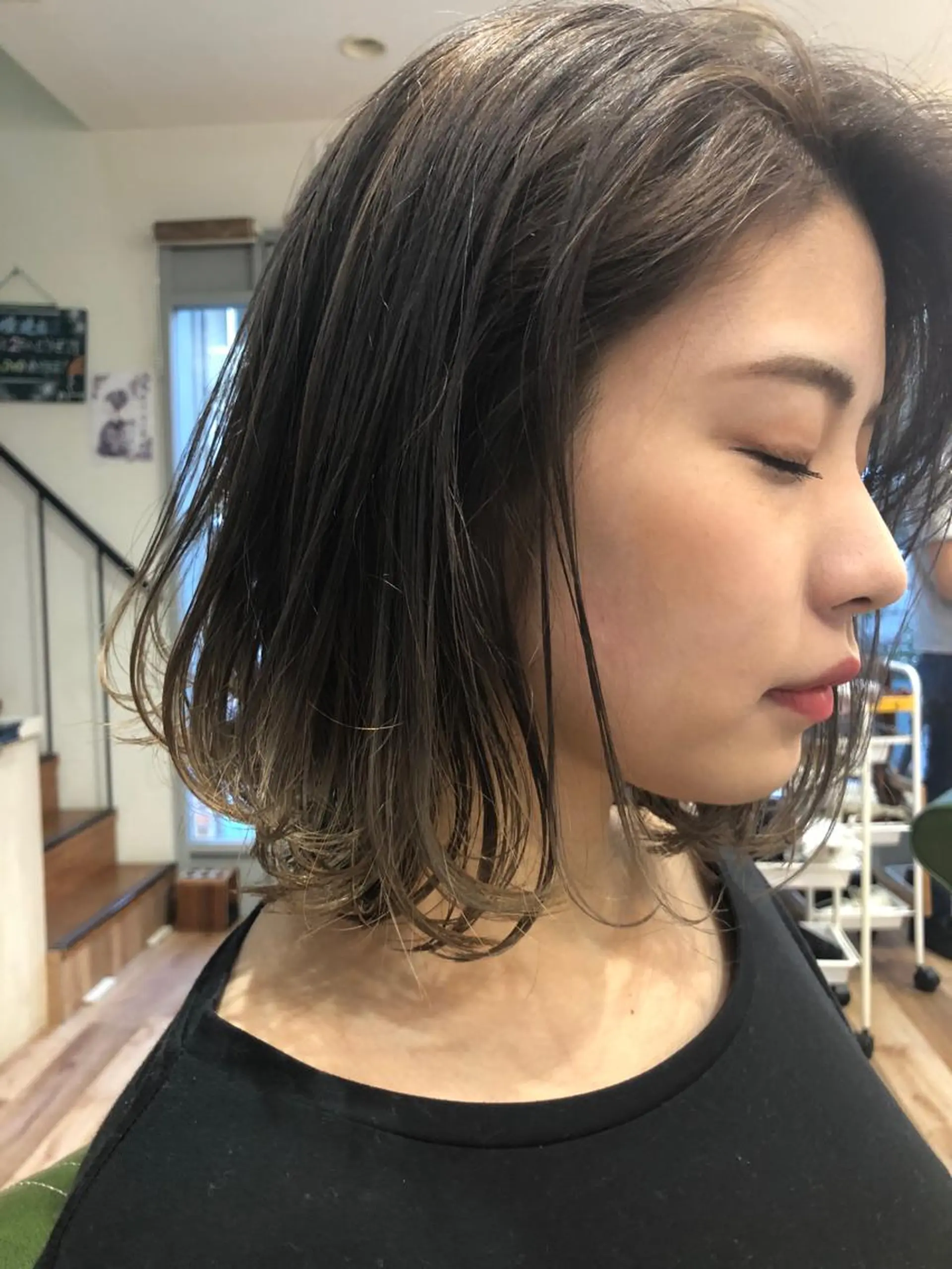 ミディアム カラー ヘアカラー トリートメント ダブルカラー🎉 ハイトーン🎉スドウのヘアスタイル