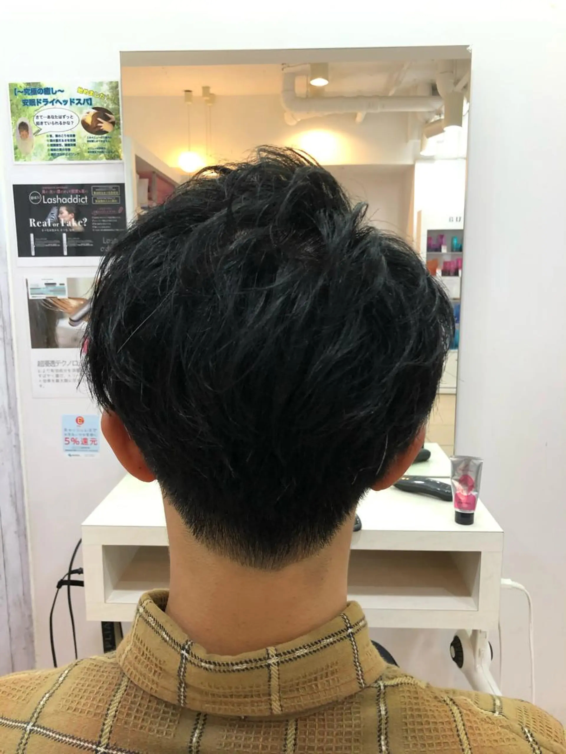 ショート メンズ 髪質改善× 白髪ぼかし溝江のヘアスタイル