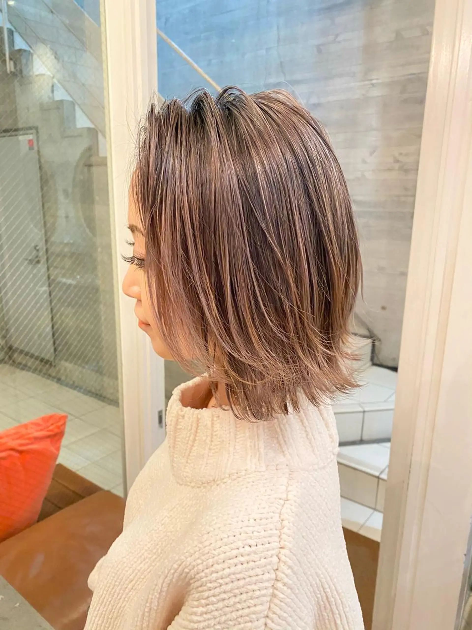 ショート カラー ヘアアレンジ バレイヤージュ グラデーションカラー ハイライトカラー ハイライト レイヤーカット 平成ギャル×韓国 mix💖MIKUのヘアスタイル