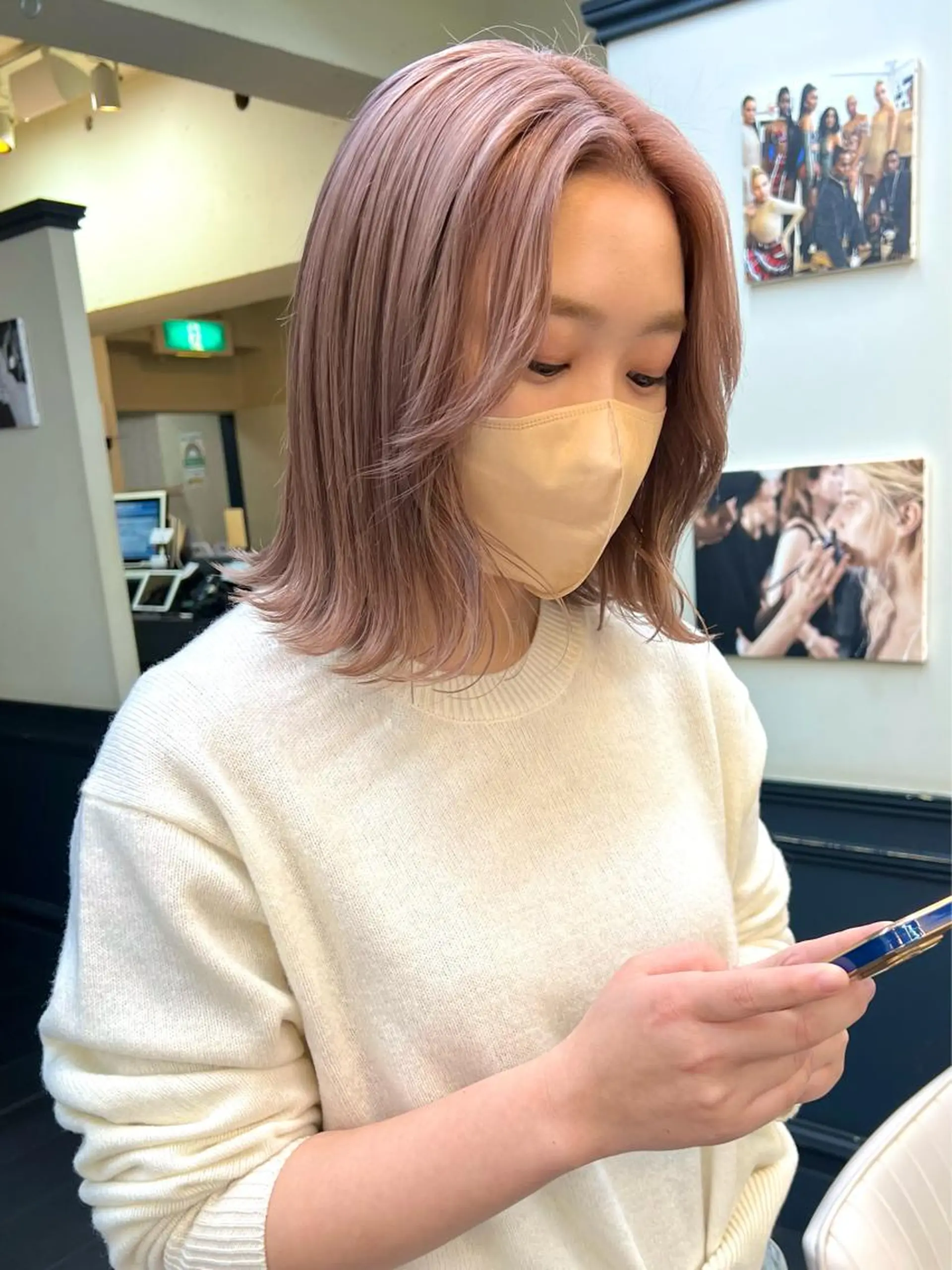 ミディアム カラー 遼太郎 /渋谷アシスタントのヘアスタイル