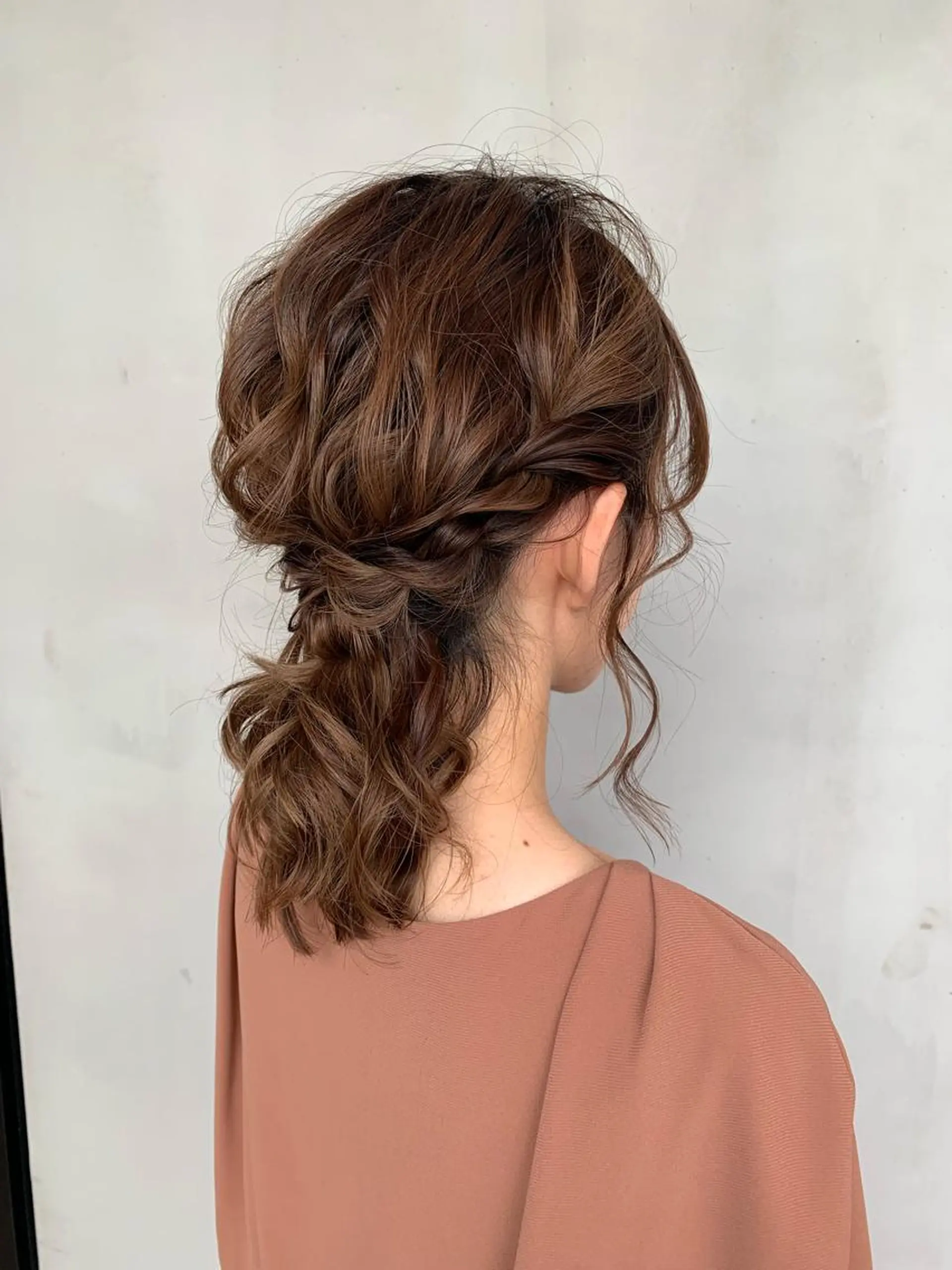 ミディアム ヘアアレンジ yui .のヘアスタイル