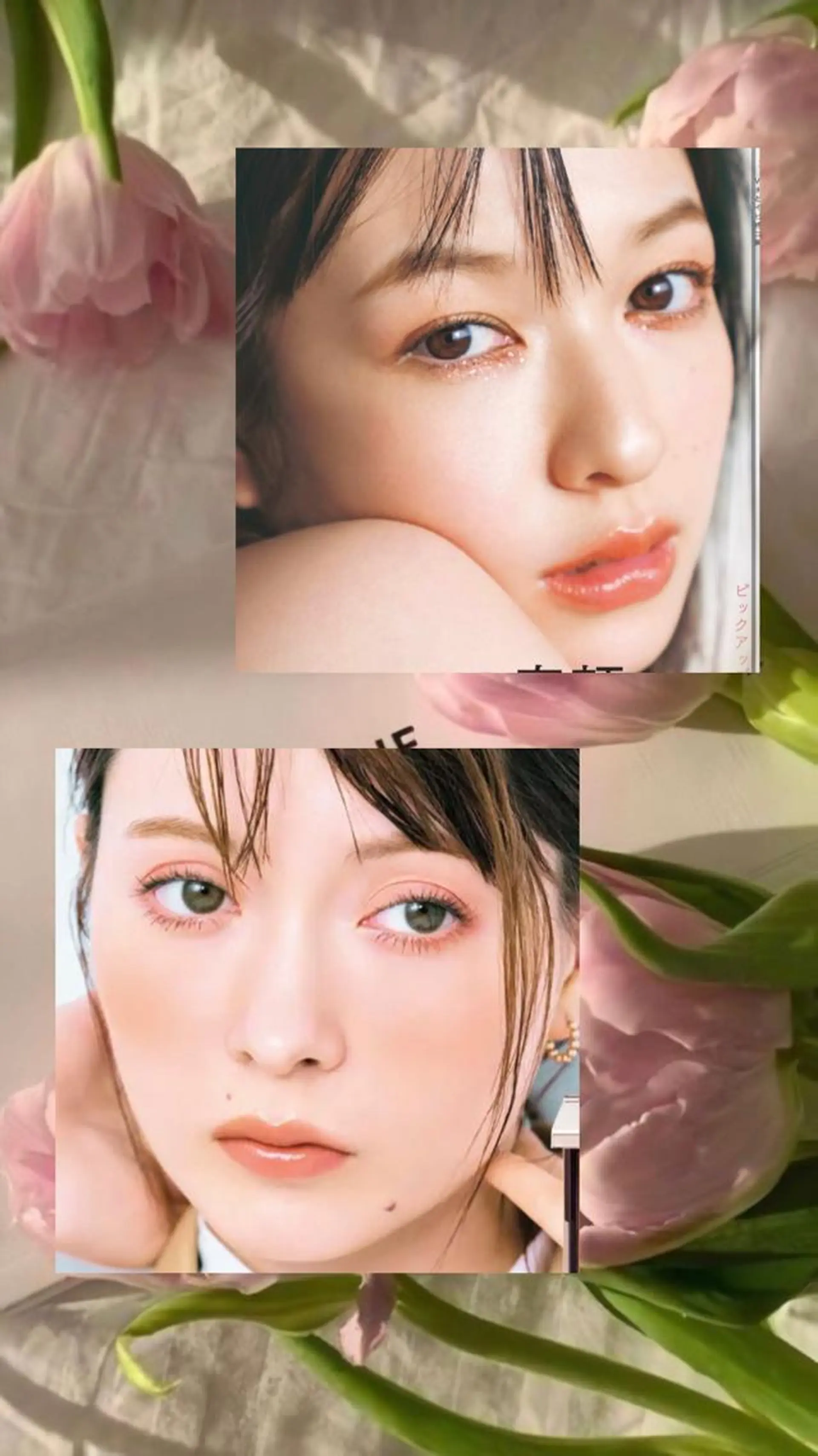 ミディアム カラー ヘアアレンジ アイブロウ ユズキ/銀座似合わせ カット♡透明感カラーのヘアスタイル