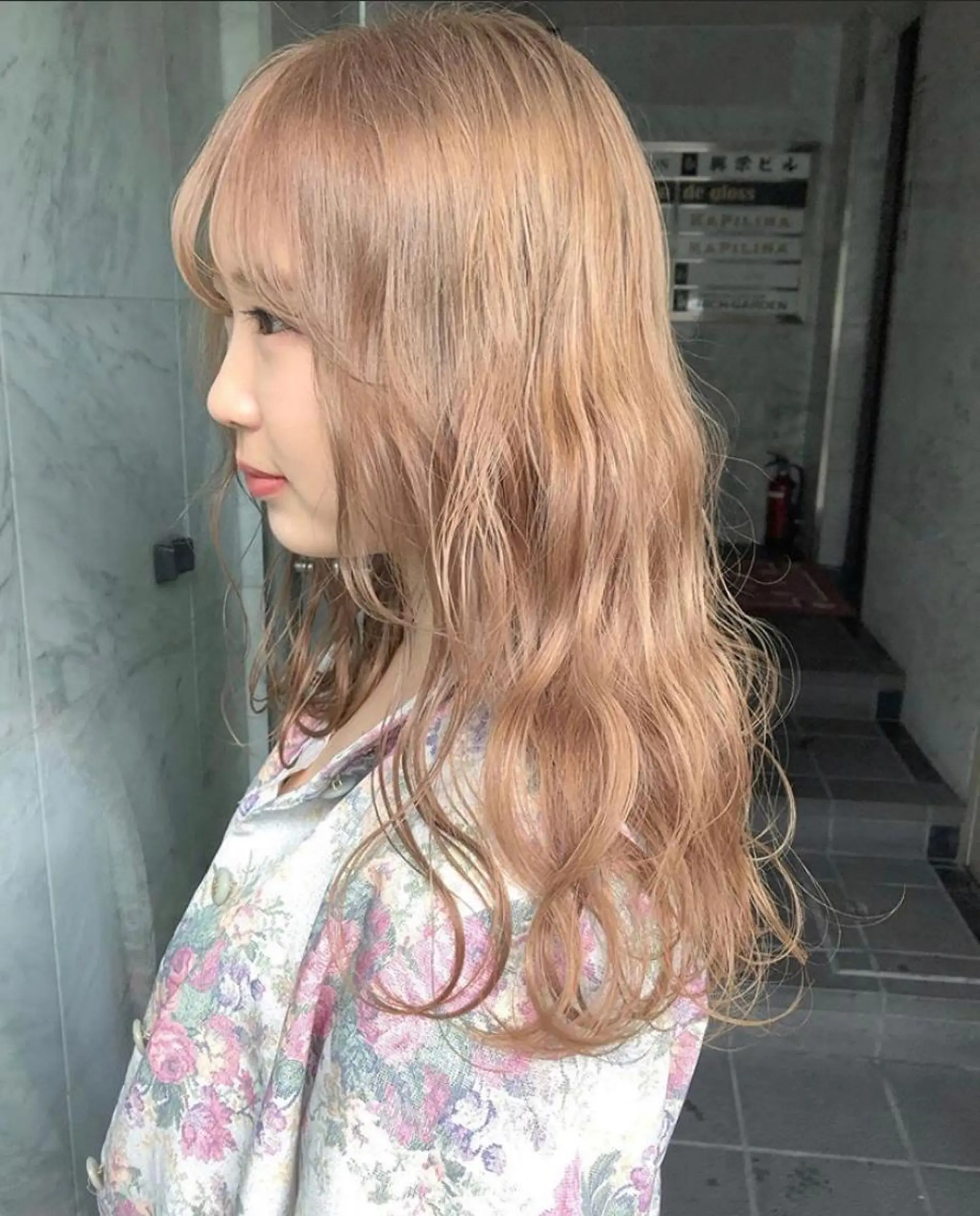 ロング カラー ブリーチ ケアブリーチ ダブルカラー ハイトーンカラー イルミナカラー ヘアカラー トリートメント ヘアセット 🧡色落ちまで2度綺 麗なカラー🧡ヨシキのヘアスタイル