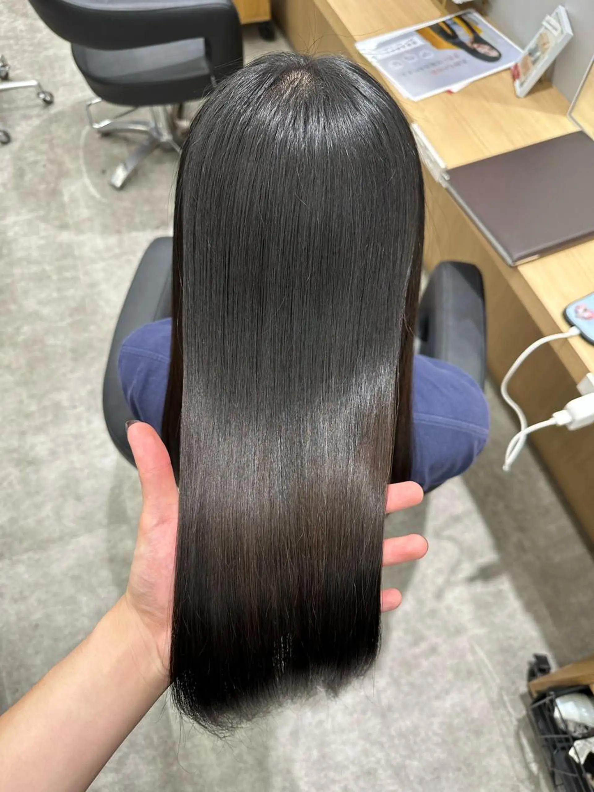ロング 髪質改善 トリートメント 巻ける髪質改善🫧ハ イライト/永田汰伊智のヘアスタイル