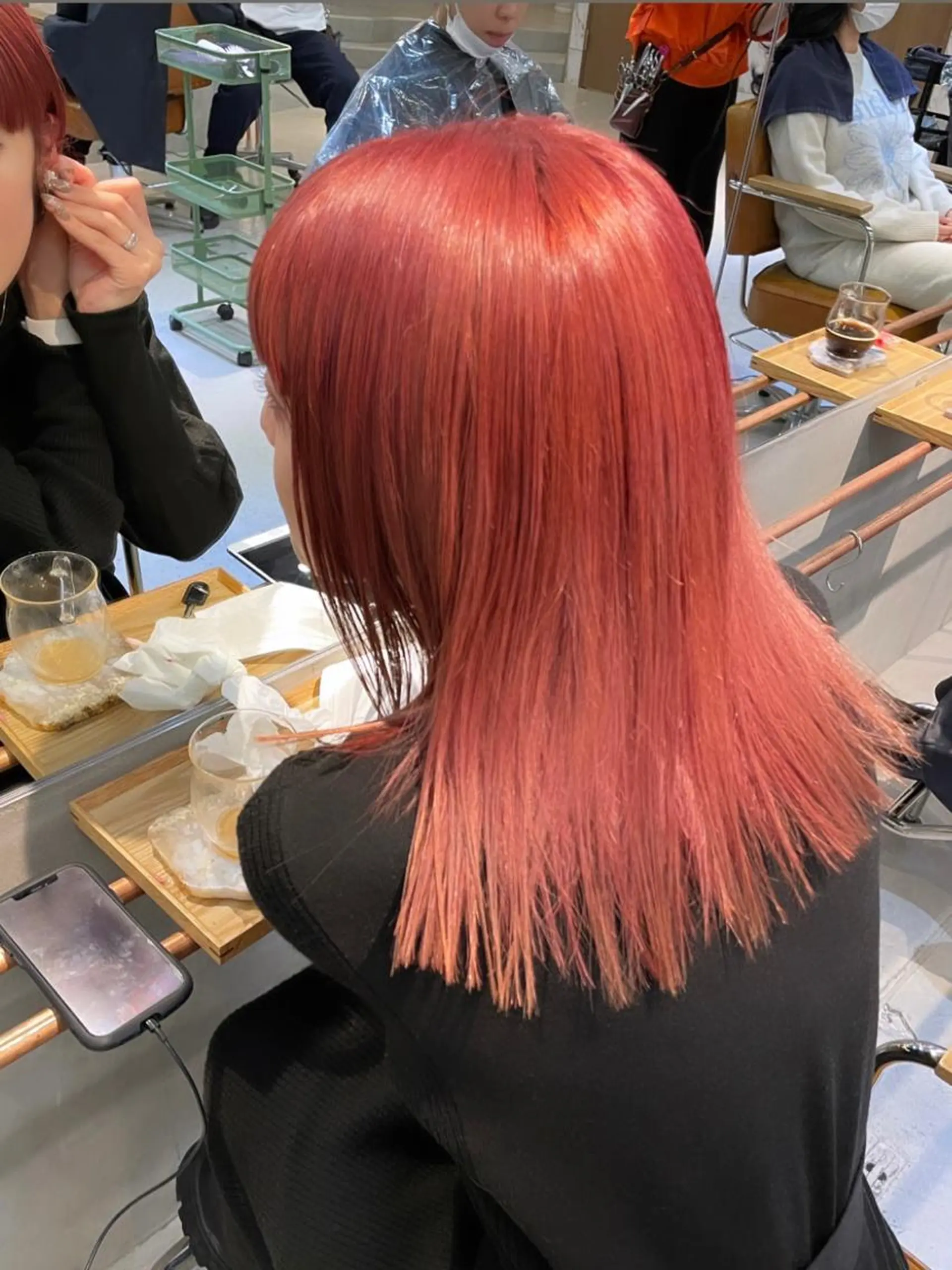 セミロング カラー 韓国風ヘア ヘアカラー トリートメント ヘアセット 💎韓国風レイヤー /ボブ💎Namiのヘアスタイル