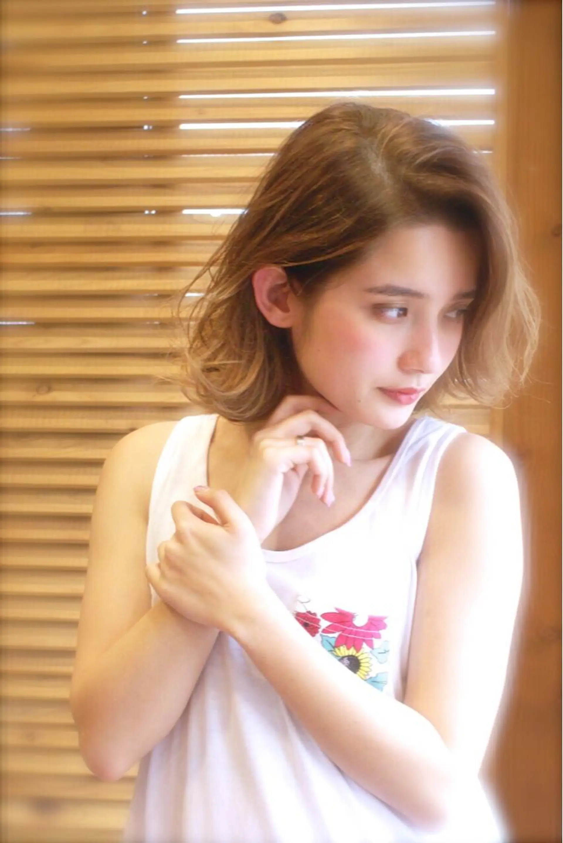 ミディアム カラー ボブ みうら ミウラのヘアスタイル