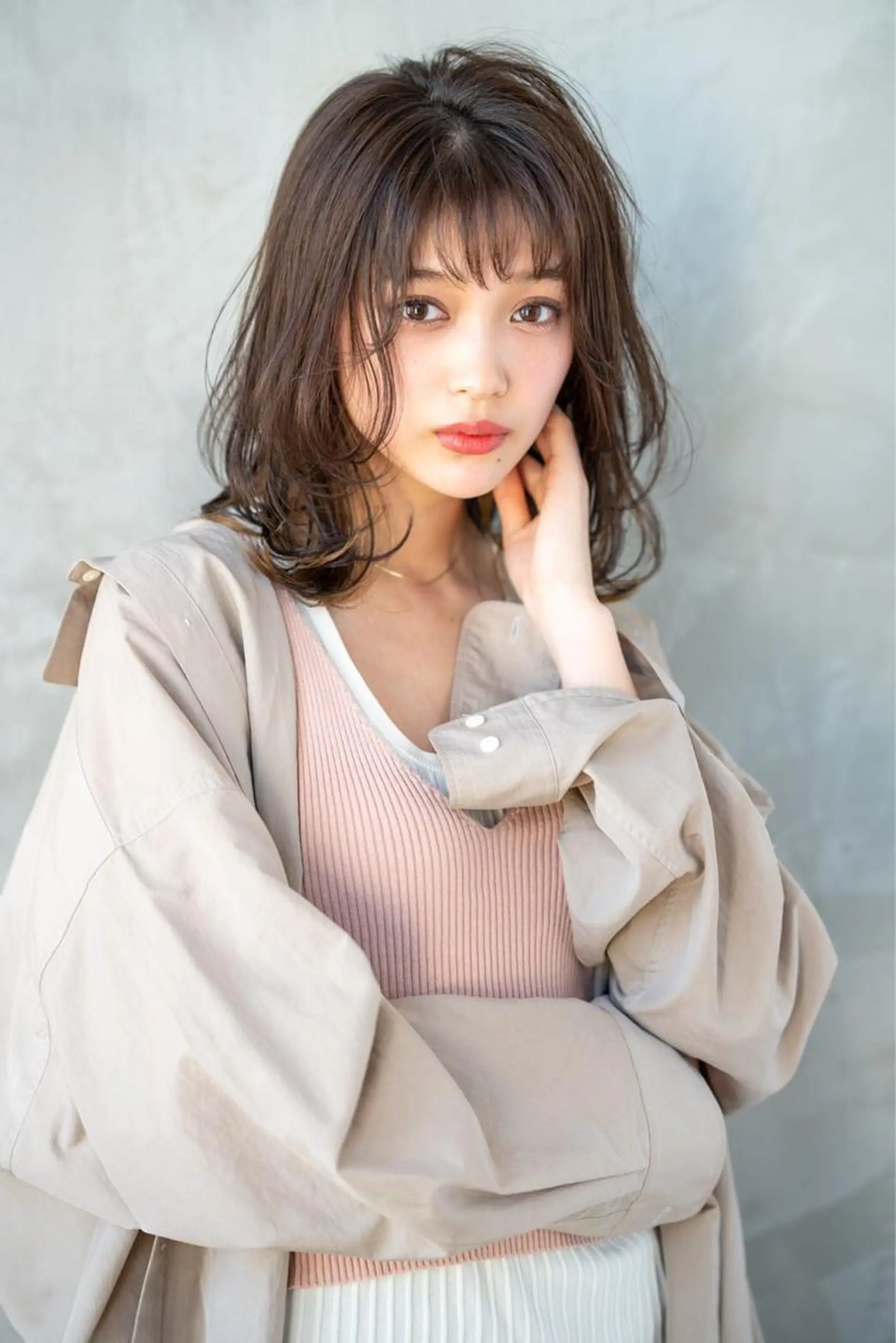 ミディアム カラー 韓国ヘア 店長NEGIのヘアスタイル