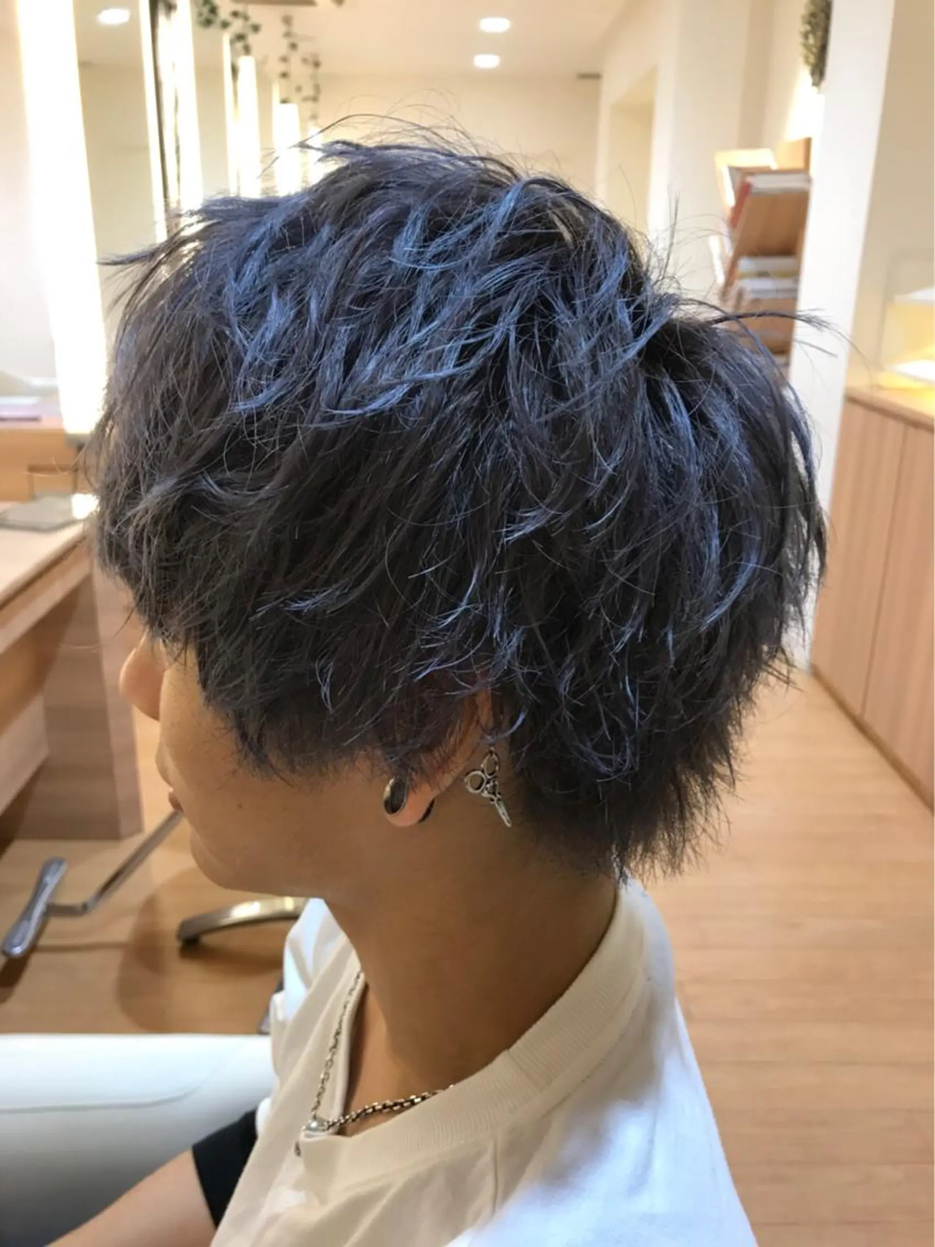 ショート カラー パーマ メンズ メンズカット 三村洸斗のヘアスタイル