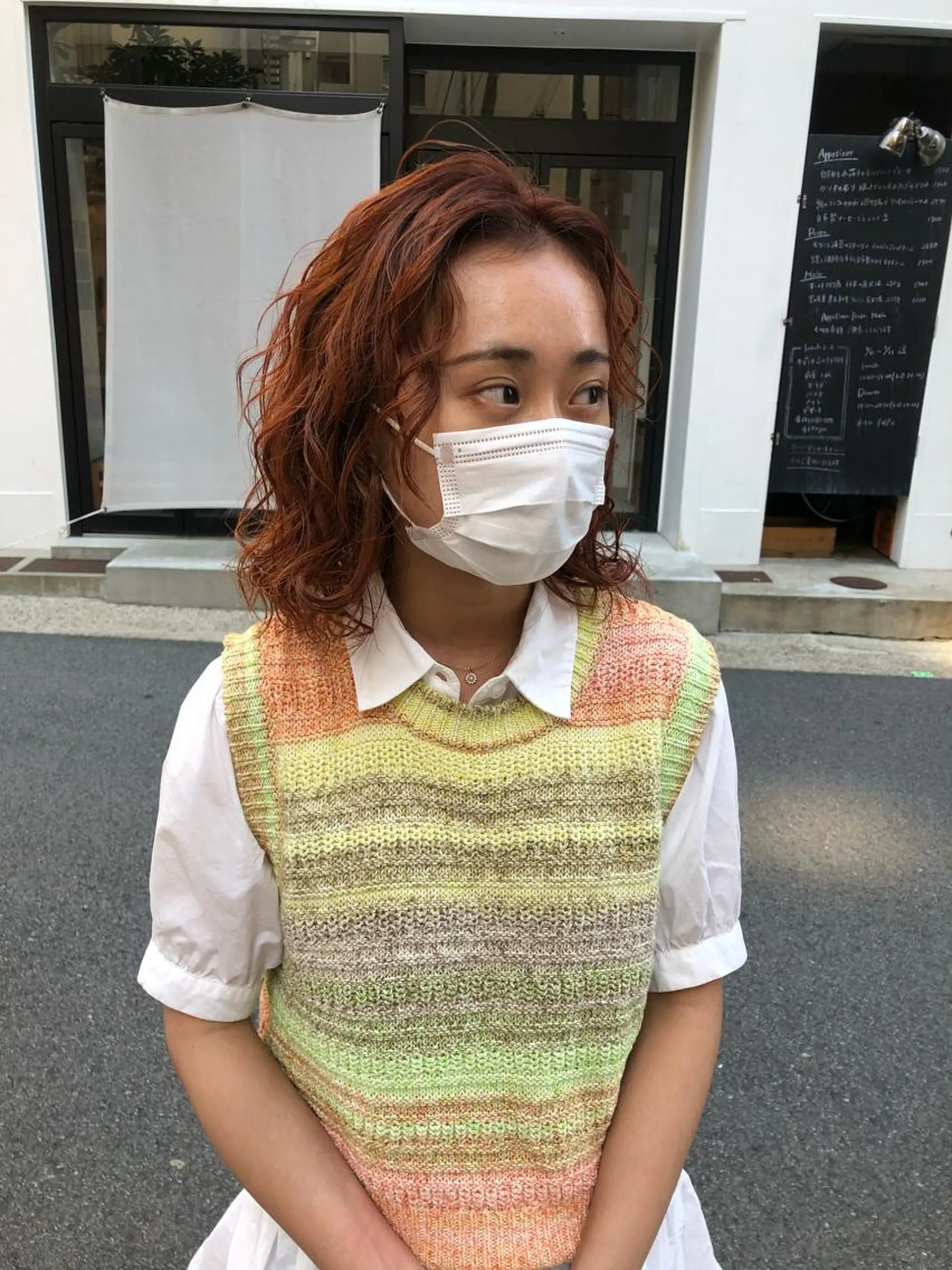 ミディアム 山口 朔弥のヘアスタイル