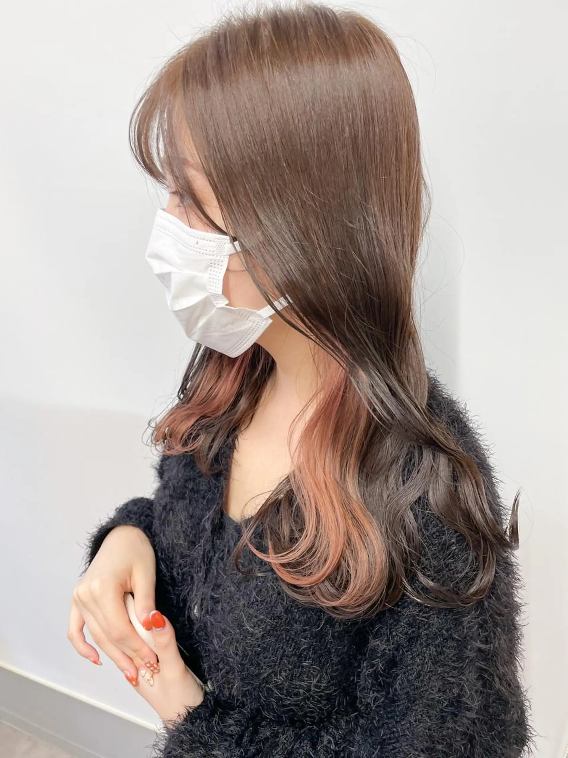 ミディアム カラー ヘアアレンジ カット トリートメント ヘアセット cherir髪質改善 パーソナルカラー診断のヘアスタイル