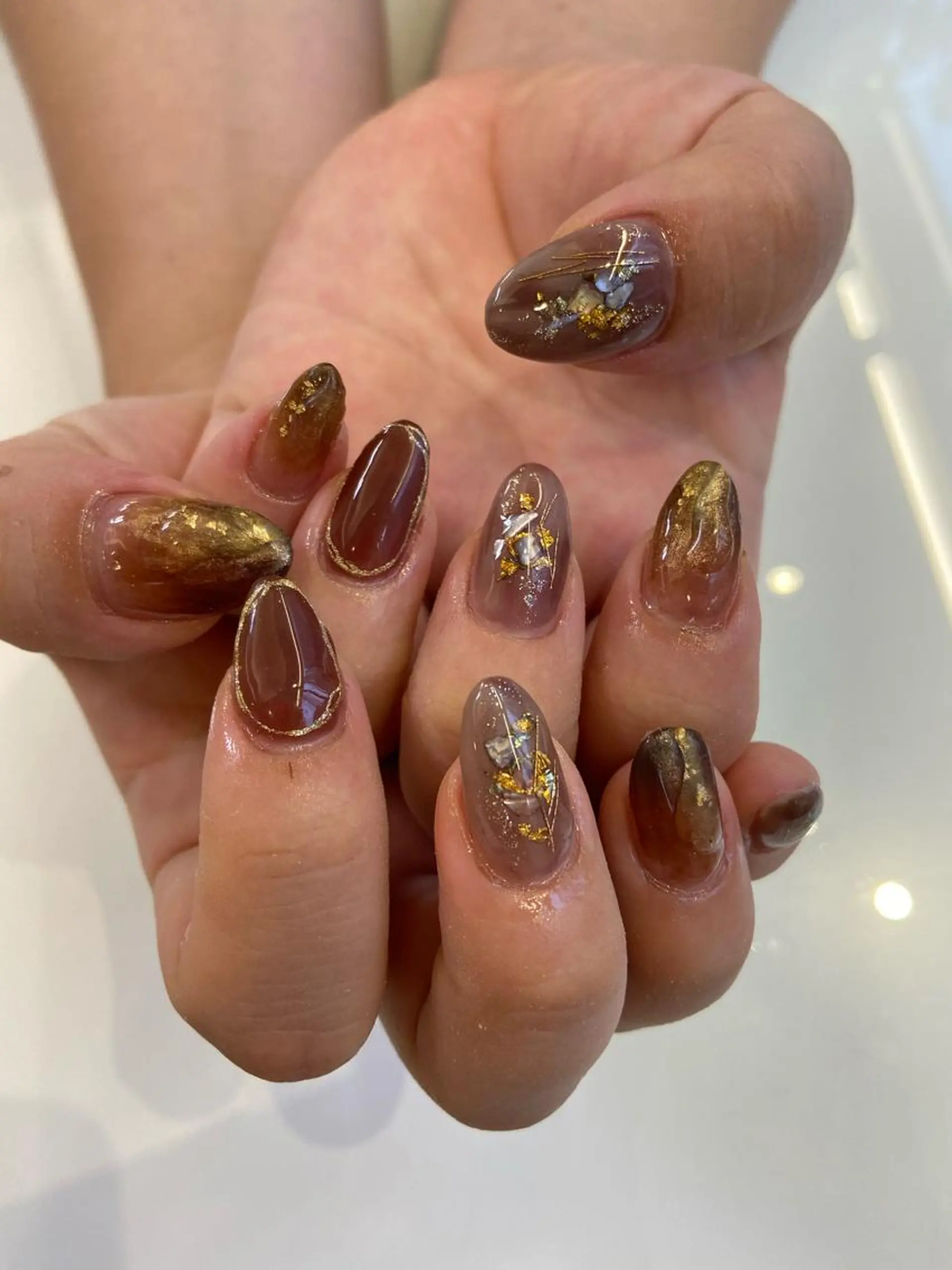 ネイル 韓国風✨髪質改善✨ 縮毛矯正✨松浦知奈美のヘアスタイル