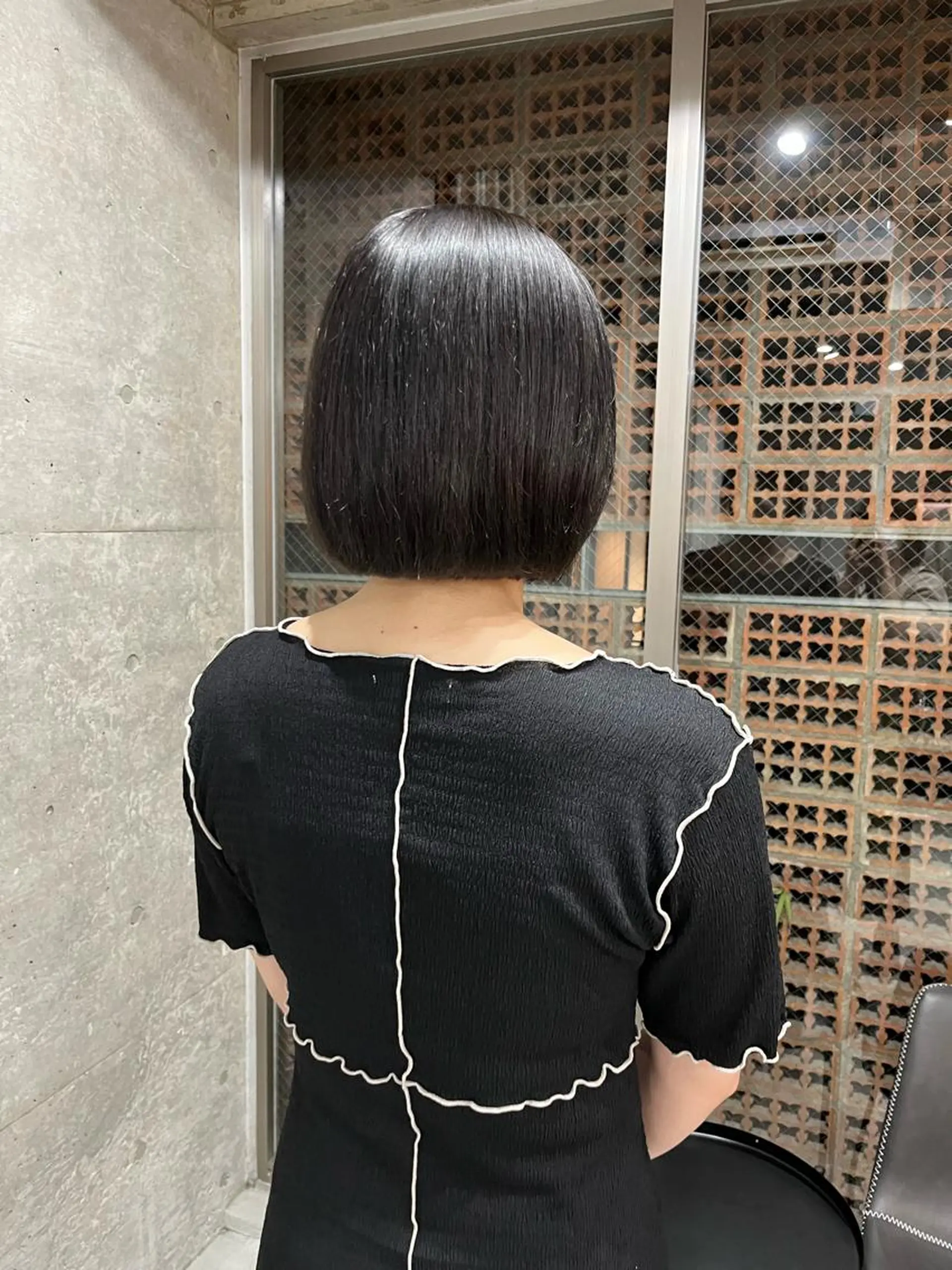 ショート カット ロングパーマ木村 ボブパーマのヘアスタイル