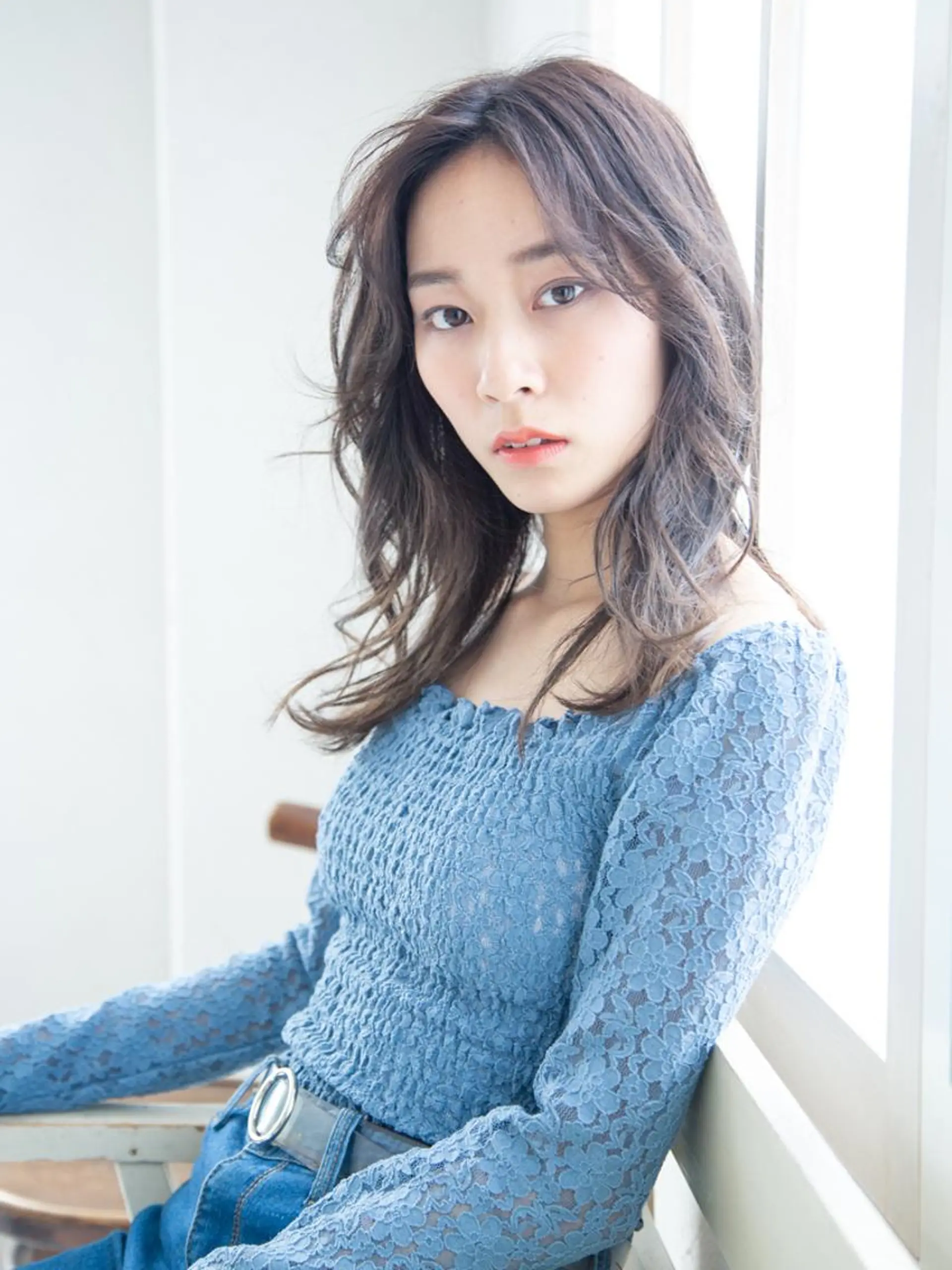 セミロング カラー ヘアカラー (スタイリスト)牧 好美のヘアスタイル