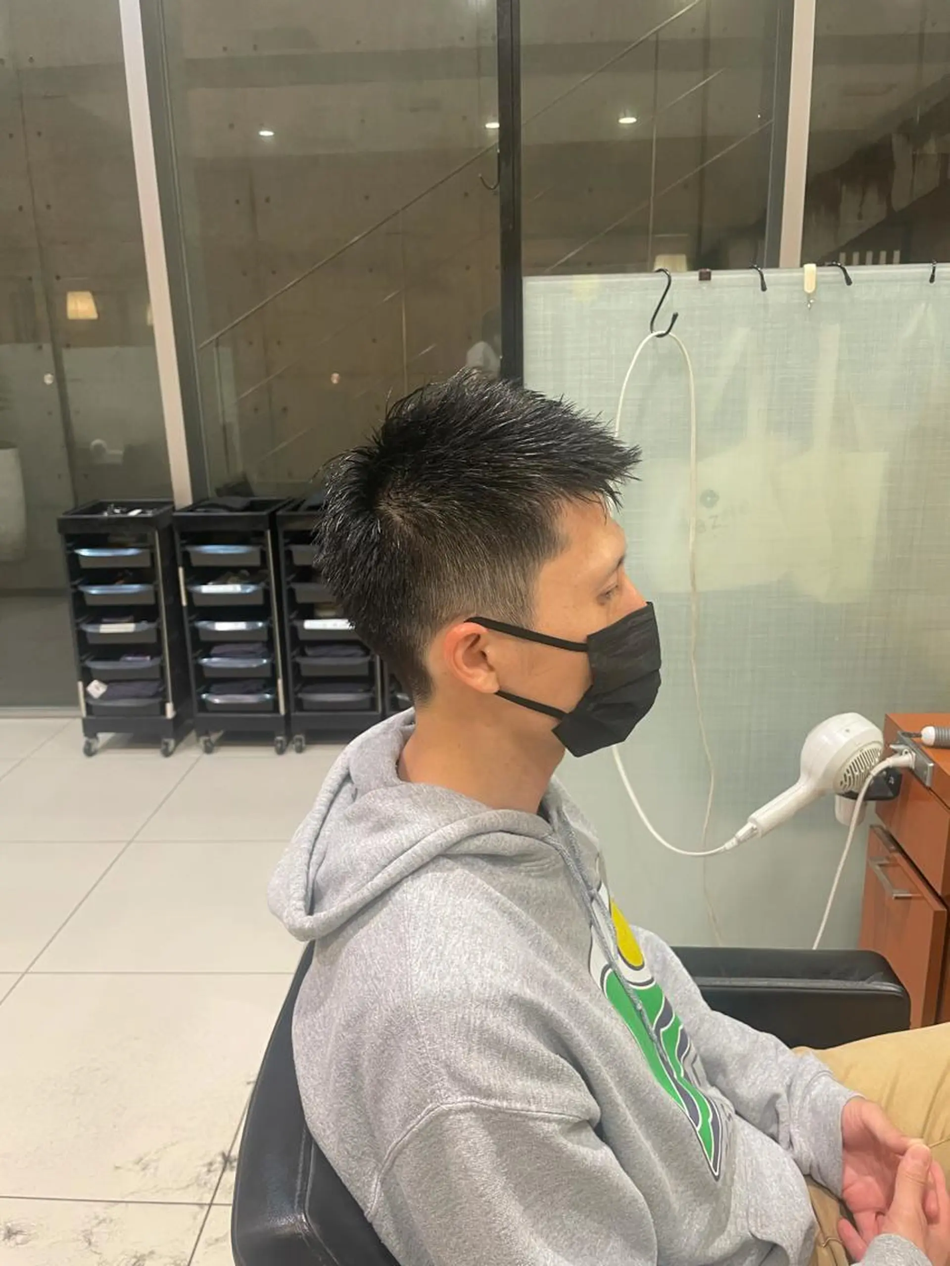 ショート メンズ メンズベリーショート ベリーショート ショートヘア 髙田 千華 髪質改善ストレートのヘアスタイル