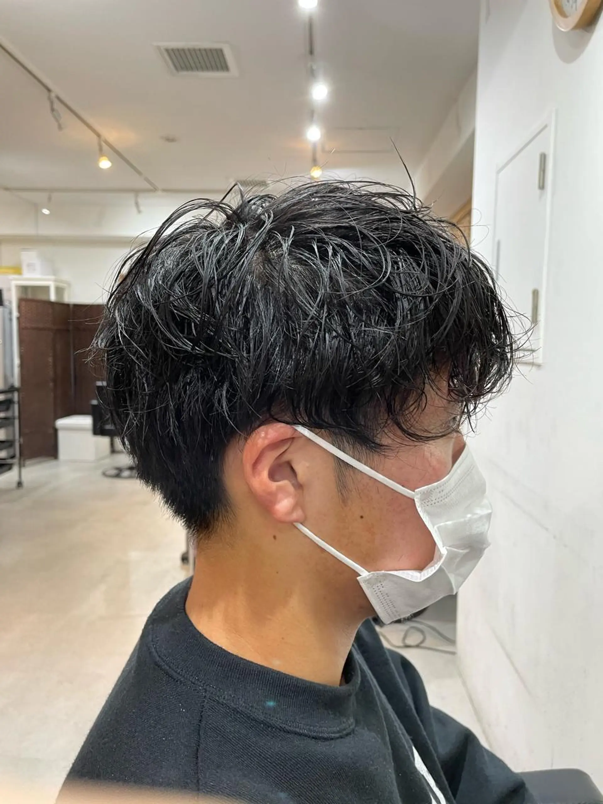 パーマ メンズ 🐬脱白髪染めカラー 清水大世🐬のヘアスタイル