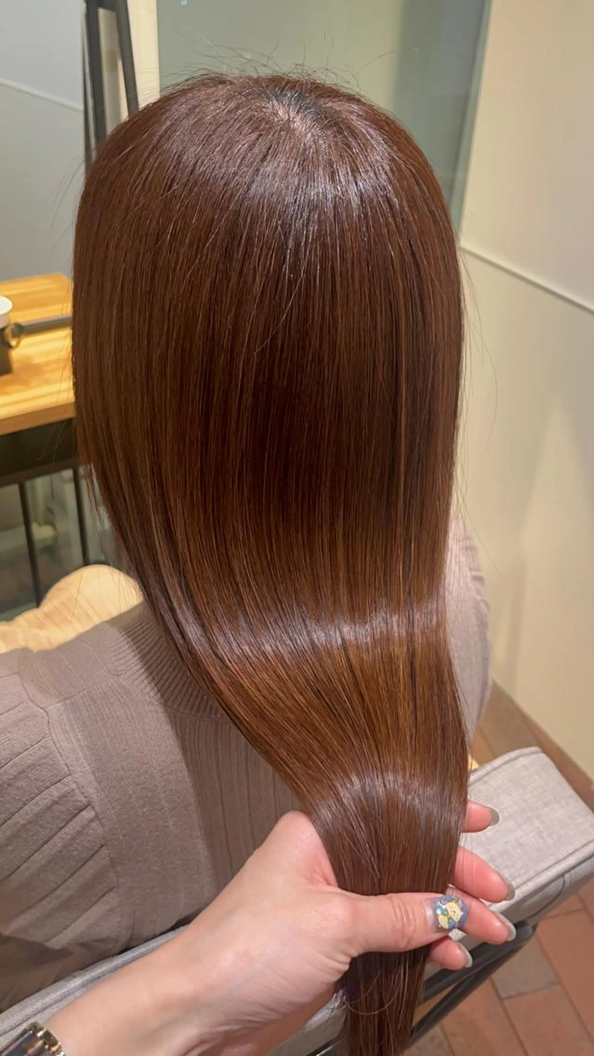 セミロング 髪質改善 トリートメント マンツーマン 縮毛矯正/マユコのヘアスタイル