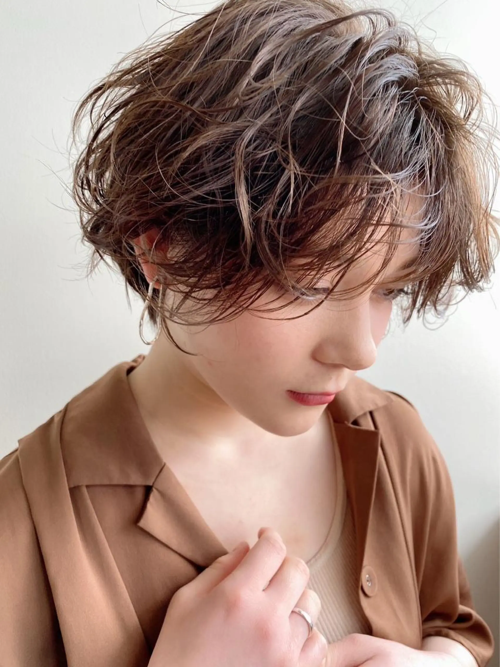 ショート カラー KOKI/ ボブ/ パーマ/透明感カラーのヘアスタイル