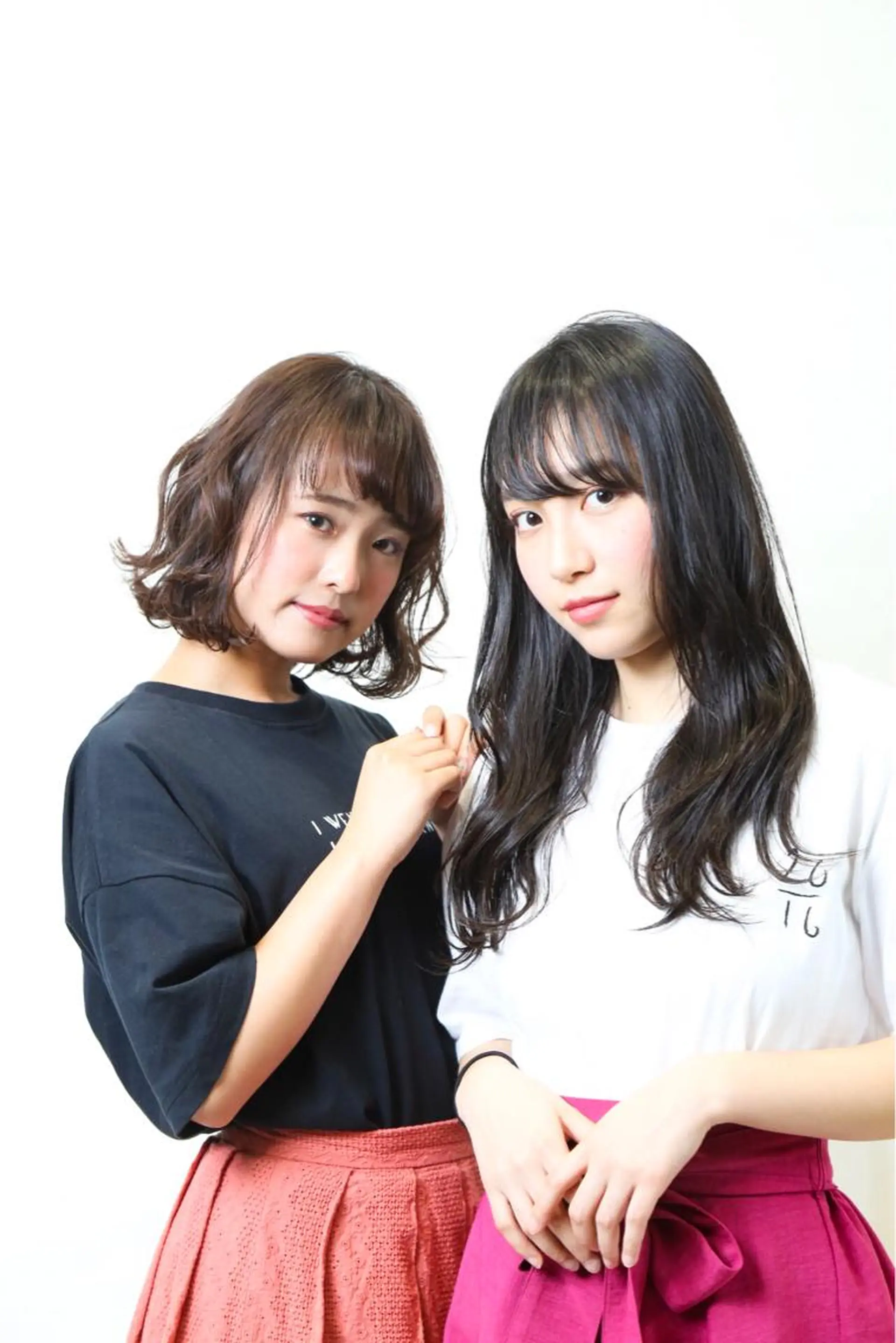 TAI透明カラー 柔らかい縮毛矯正のヘアスタイル