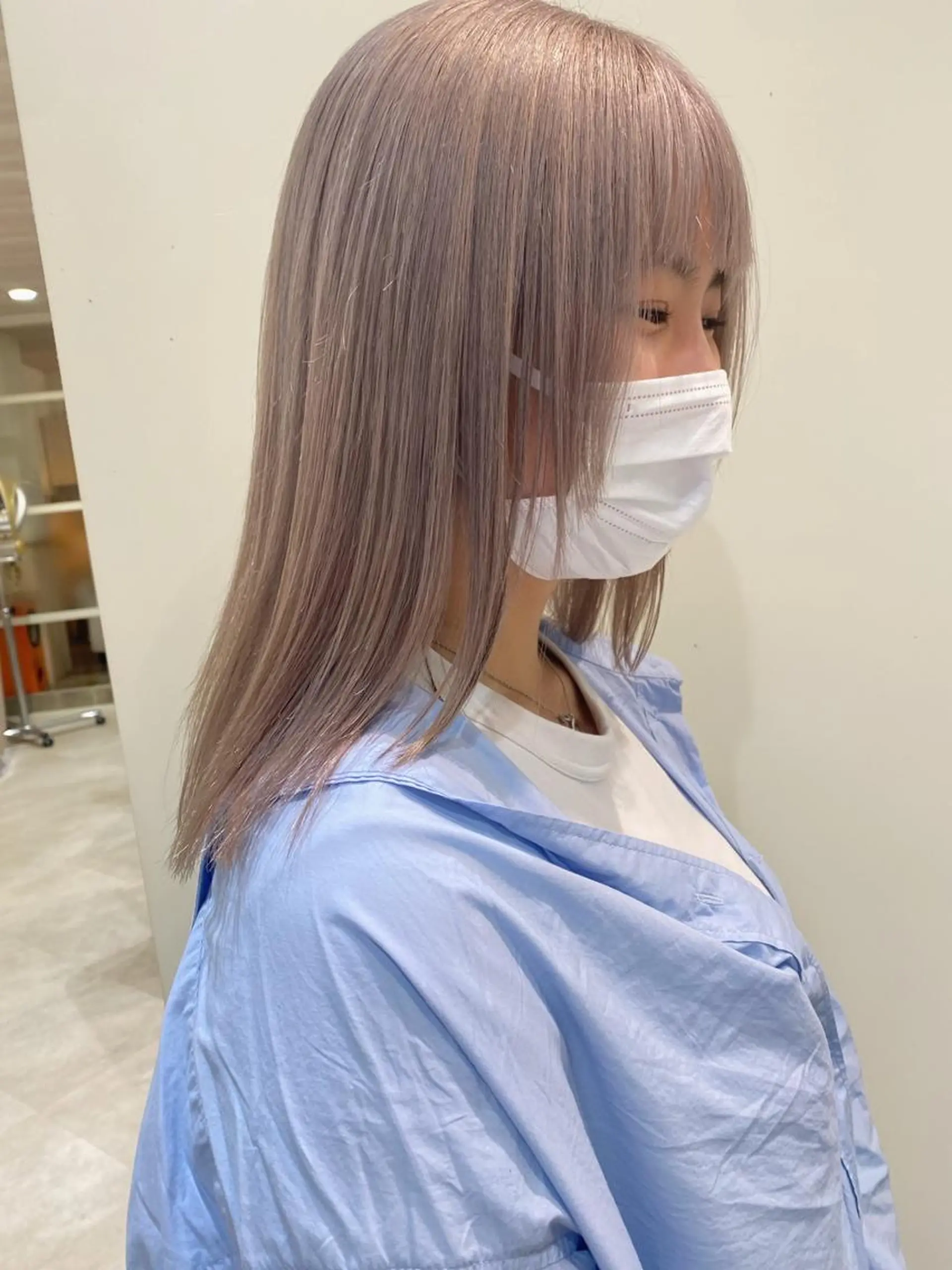 セミロング カラー ダブルカラー ブリーチ/kaitoのヘアスタイル