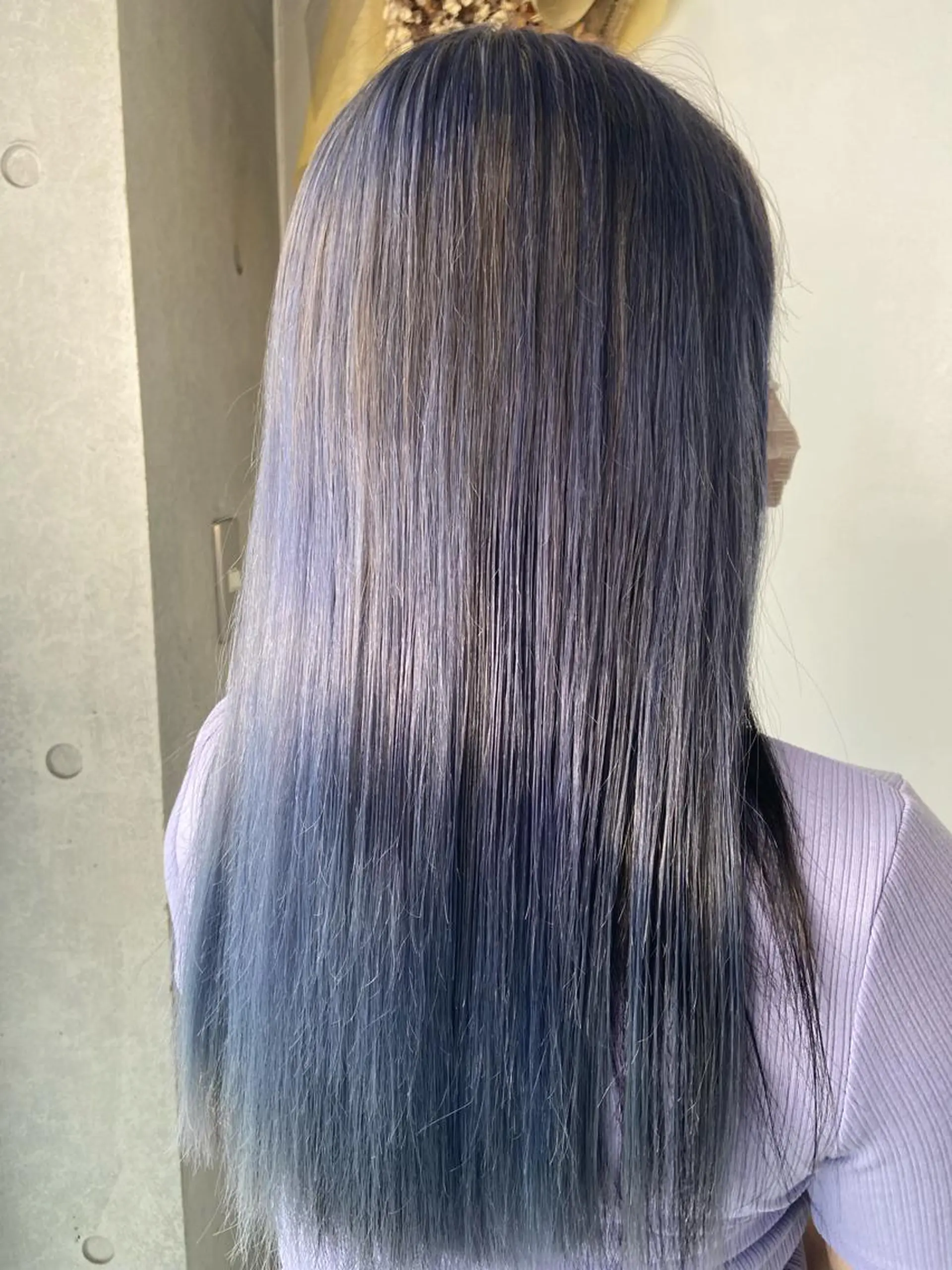 ロング カラー グレージュ ラベンダーカラー ラベンダーグレージュ ラベンダーグレー 後藤 卓哉のヘアスタイル