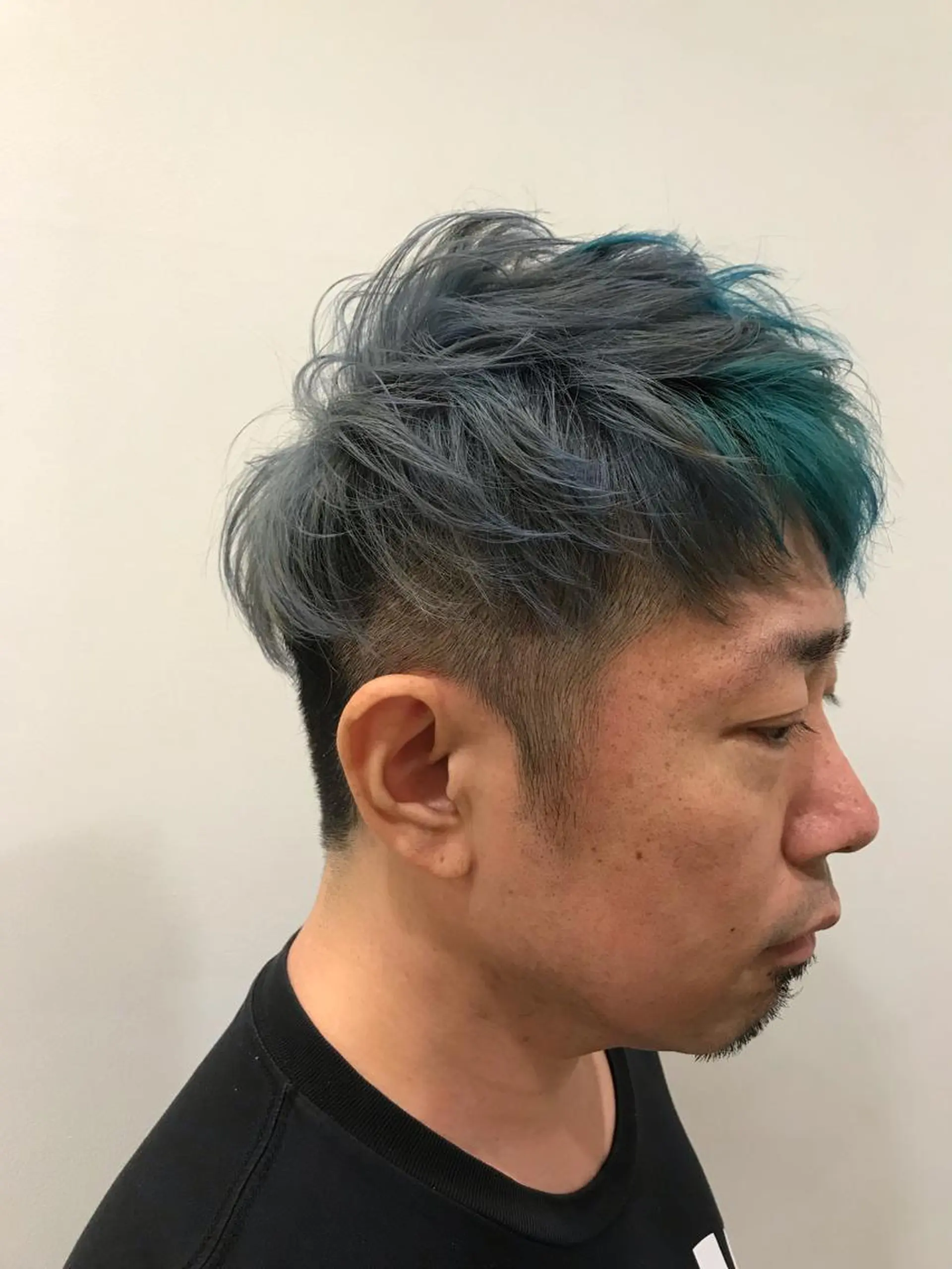 ショート カラー メンズ PEWL所属・クロスパーマ松永裕久 似合わせカットのヘアスタイル