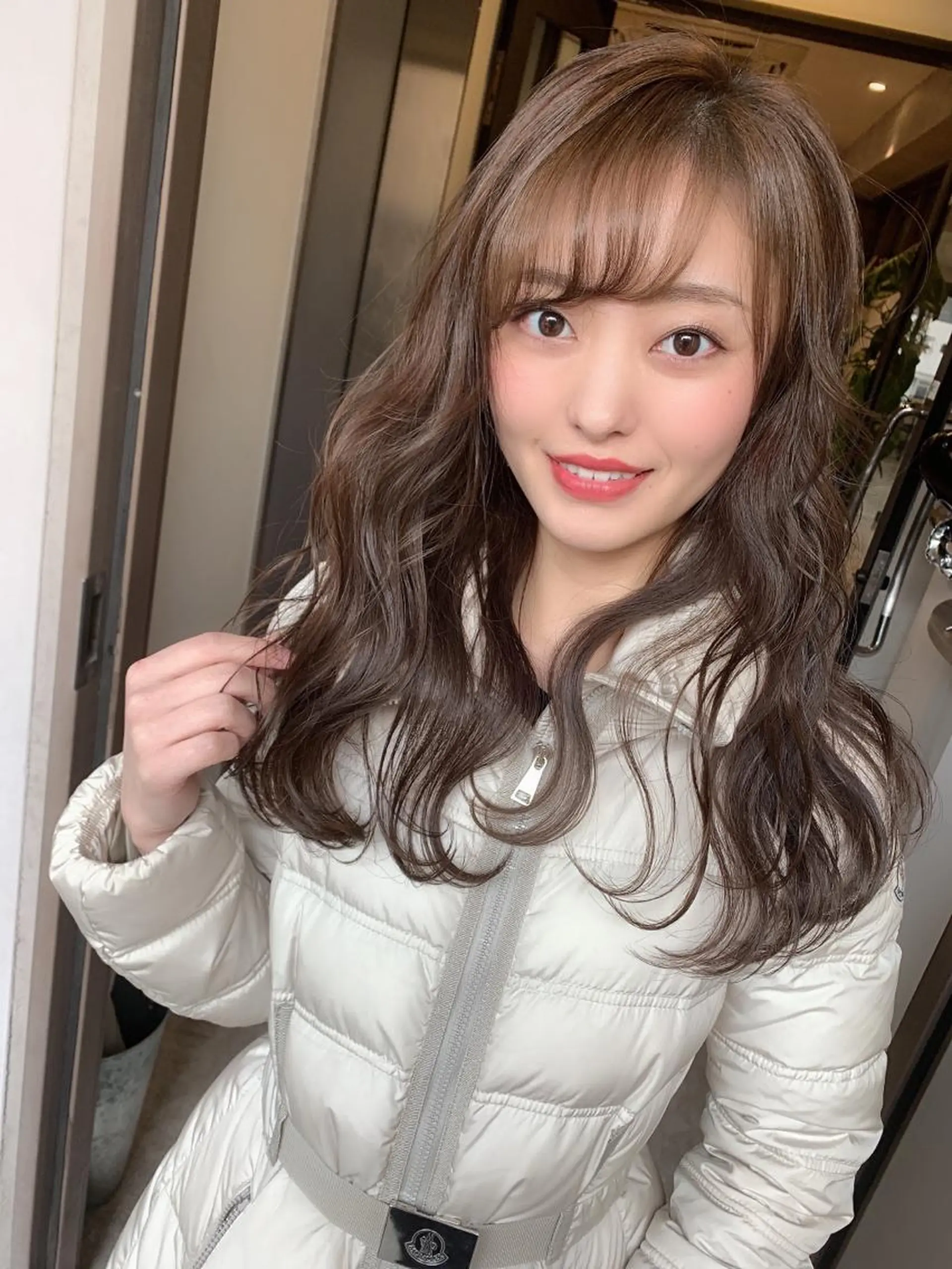 ロング カラー カット ヘアカラー トリートメント 髪質改善will hairdesignのヘアスタイル