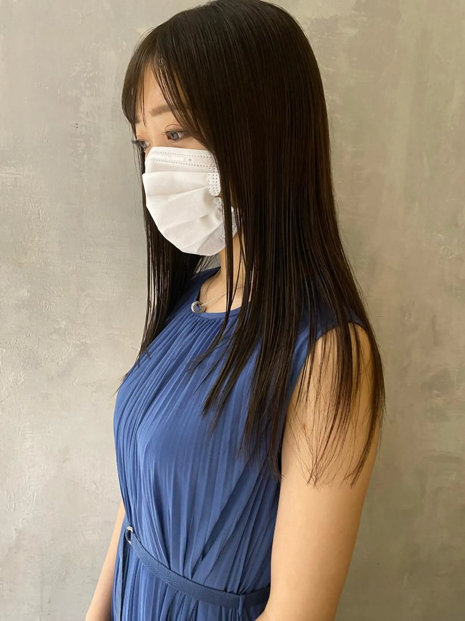 セミロング カラー MORIO｜再現性× 癖毛レイヤーパーマのヘアスタイル