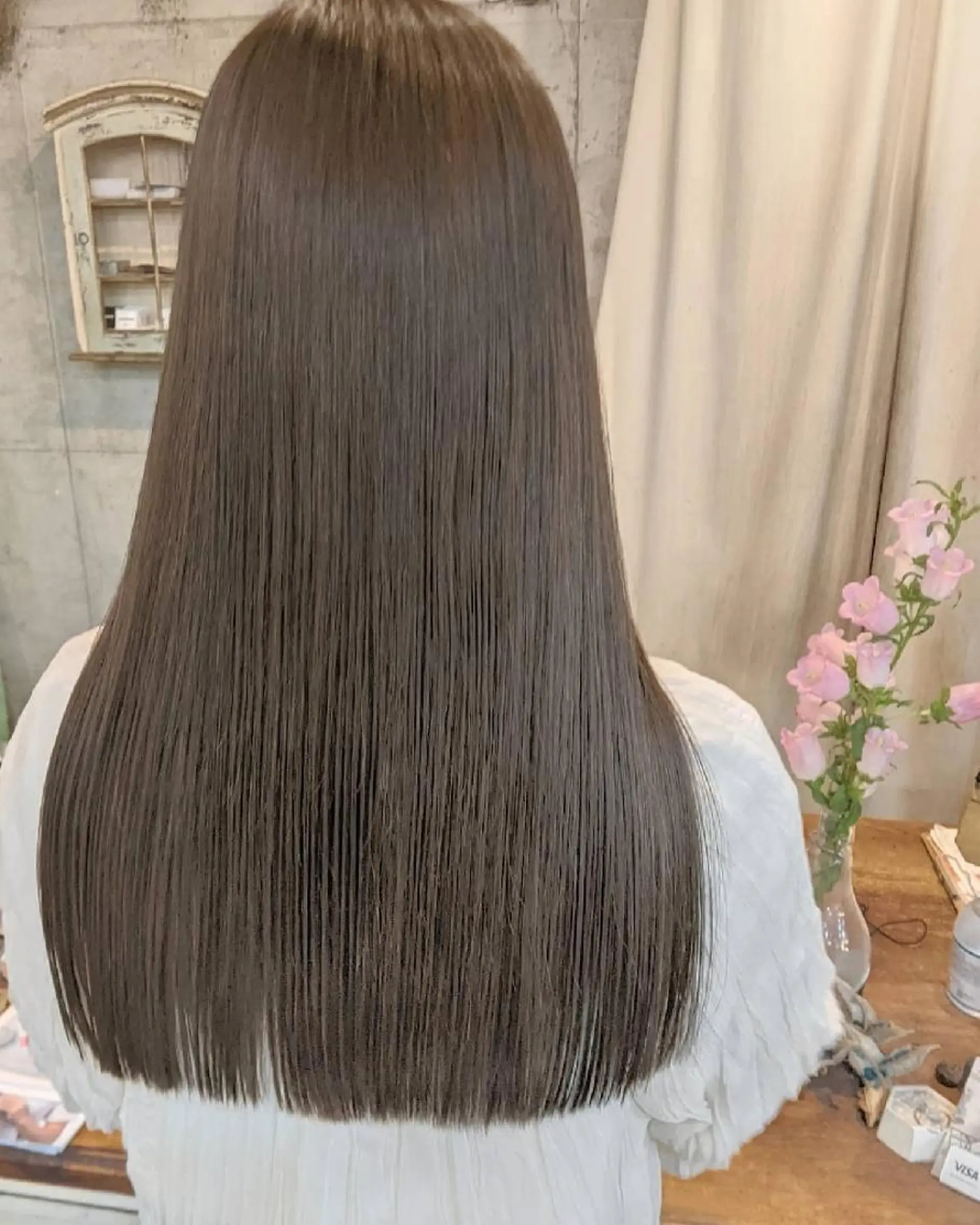 ロング カラー ヘアアレンジ ヘアカラー トリートメント mowen RUIのヘアスタイル