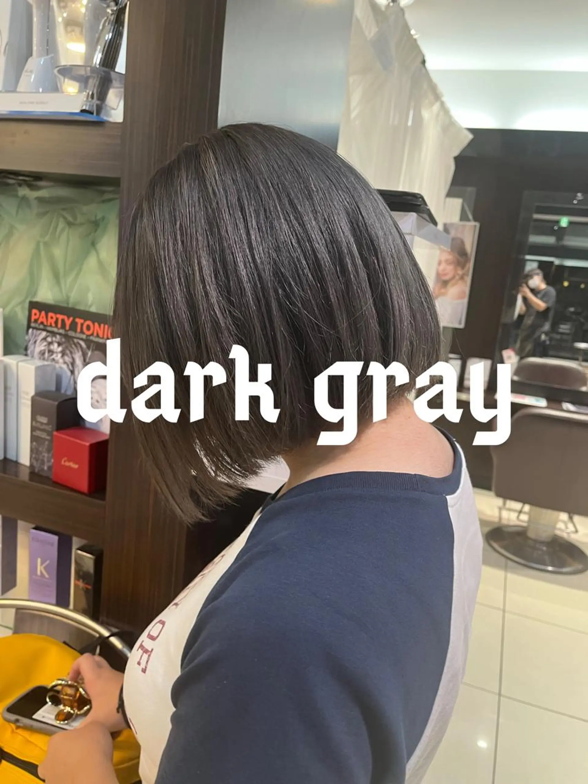 ミディアム カラー ブリーチ ケアブリーチ ダークグレー ダブルカラー グレージュ 🥇メンズパーマ /縮毛矯正/木村神心のヘアスタイル