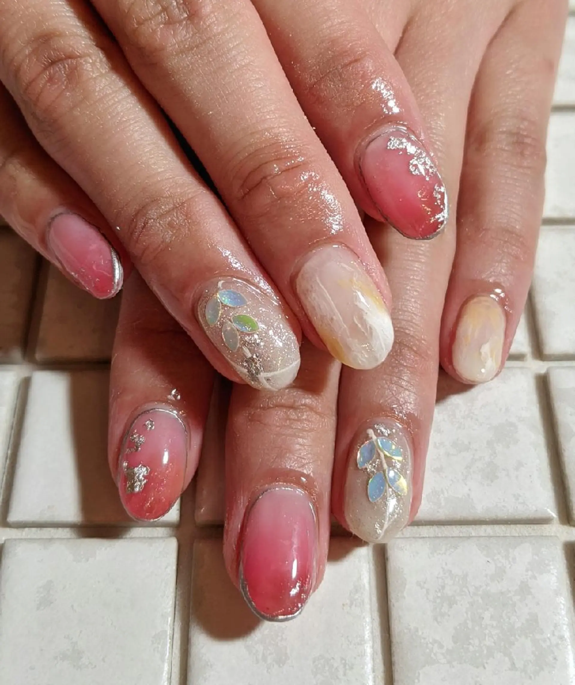 ネイル 冬ネイル クリスマス ハンドネイル private salon mieのネイルデザイン